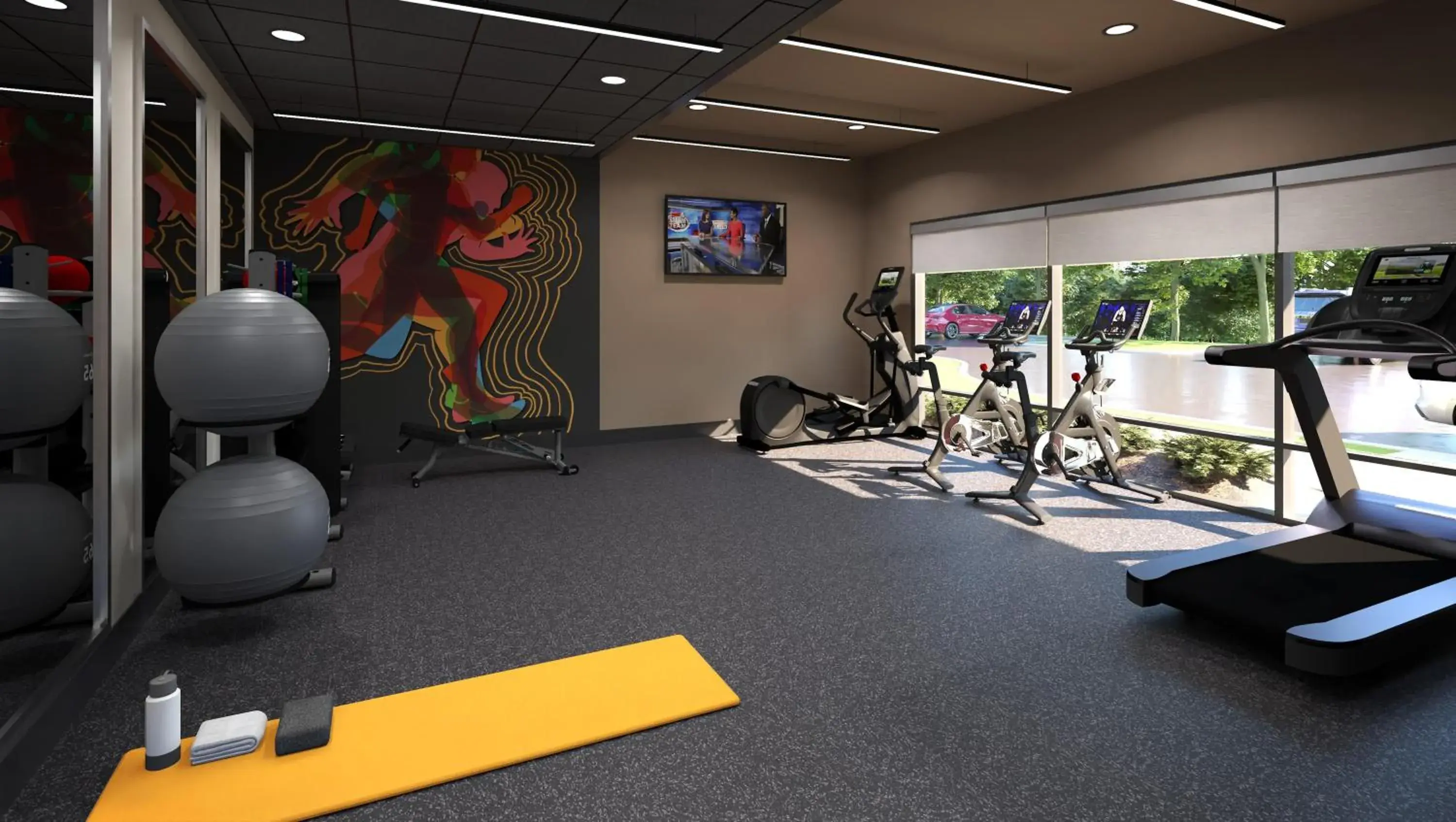 Fitness centre/facilities in LivSmart Studios By Hilton Kokomo Fitness centre/facilities in LivSmart Studios By Hilton Kokomo