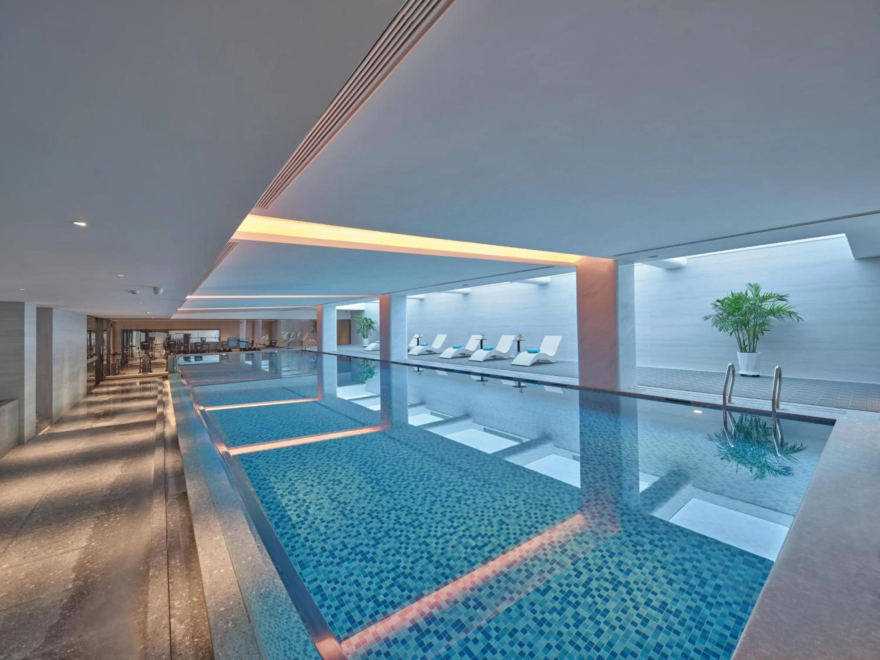 Pool view in Doubletree By Hilton Yanji
