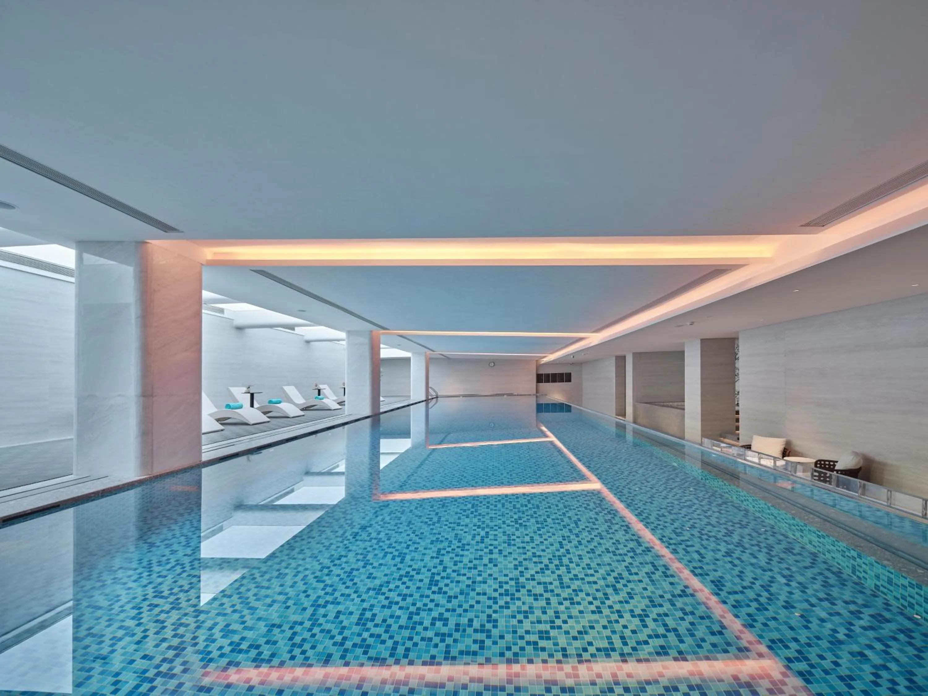 Pool view in Doubletree By Hilton Yanji