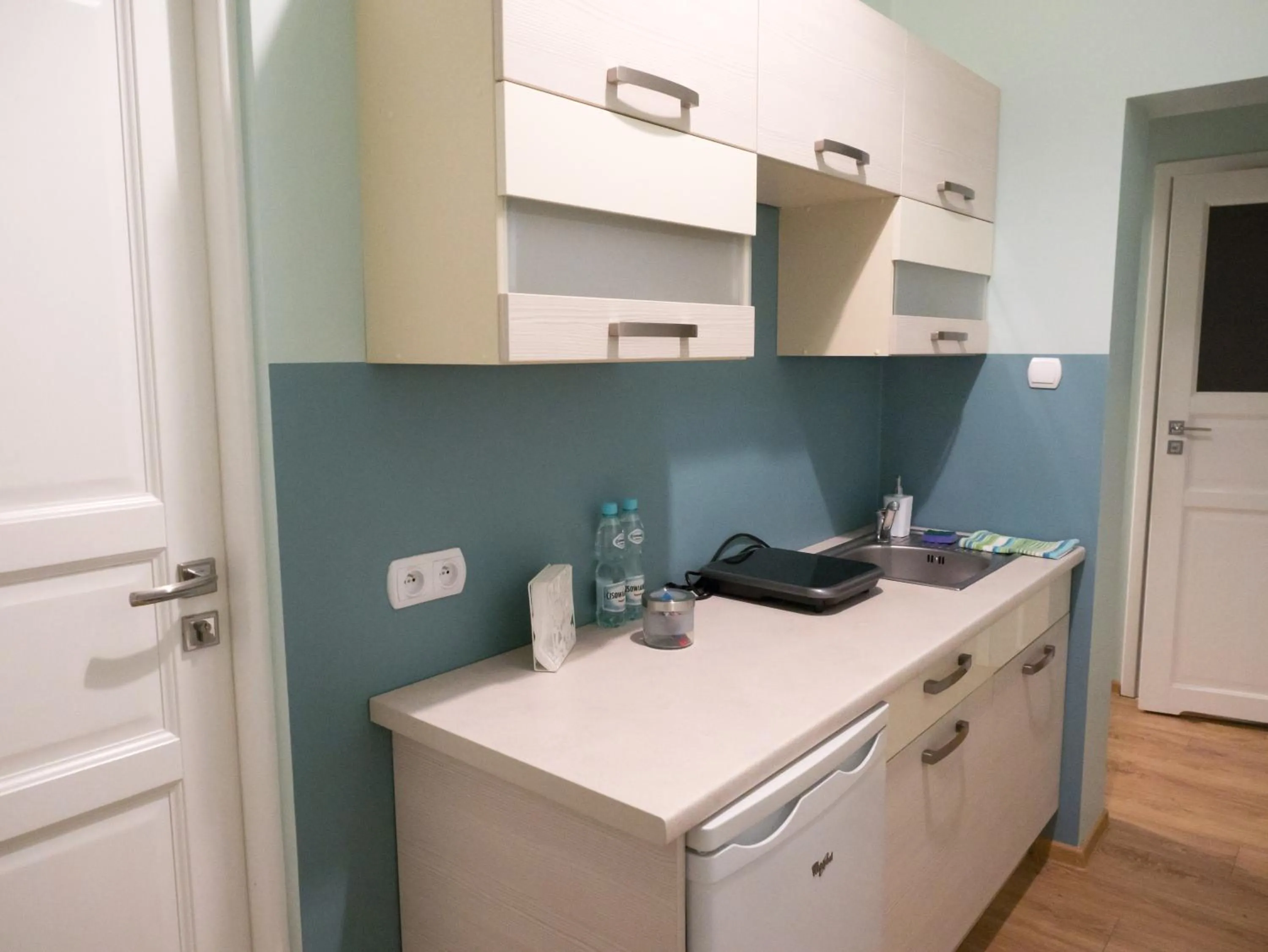 Kitchen or kitchenette in Just4You Apartments
