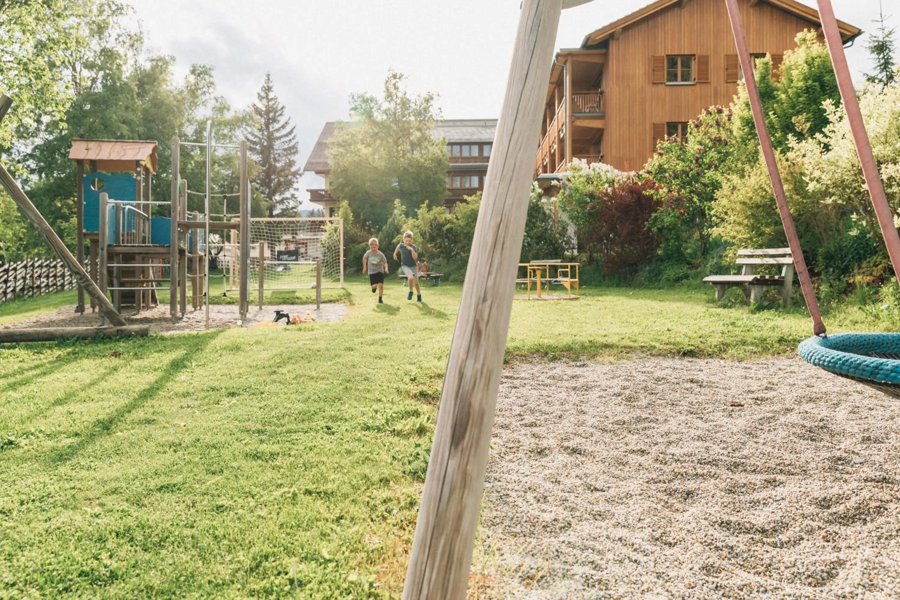 Children play ground in Naturhotel Bauernhofer