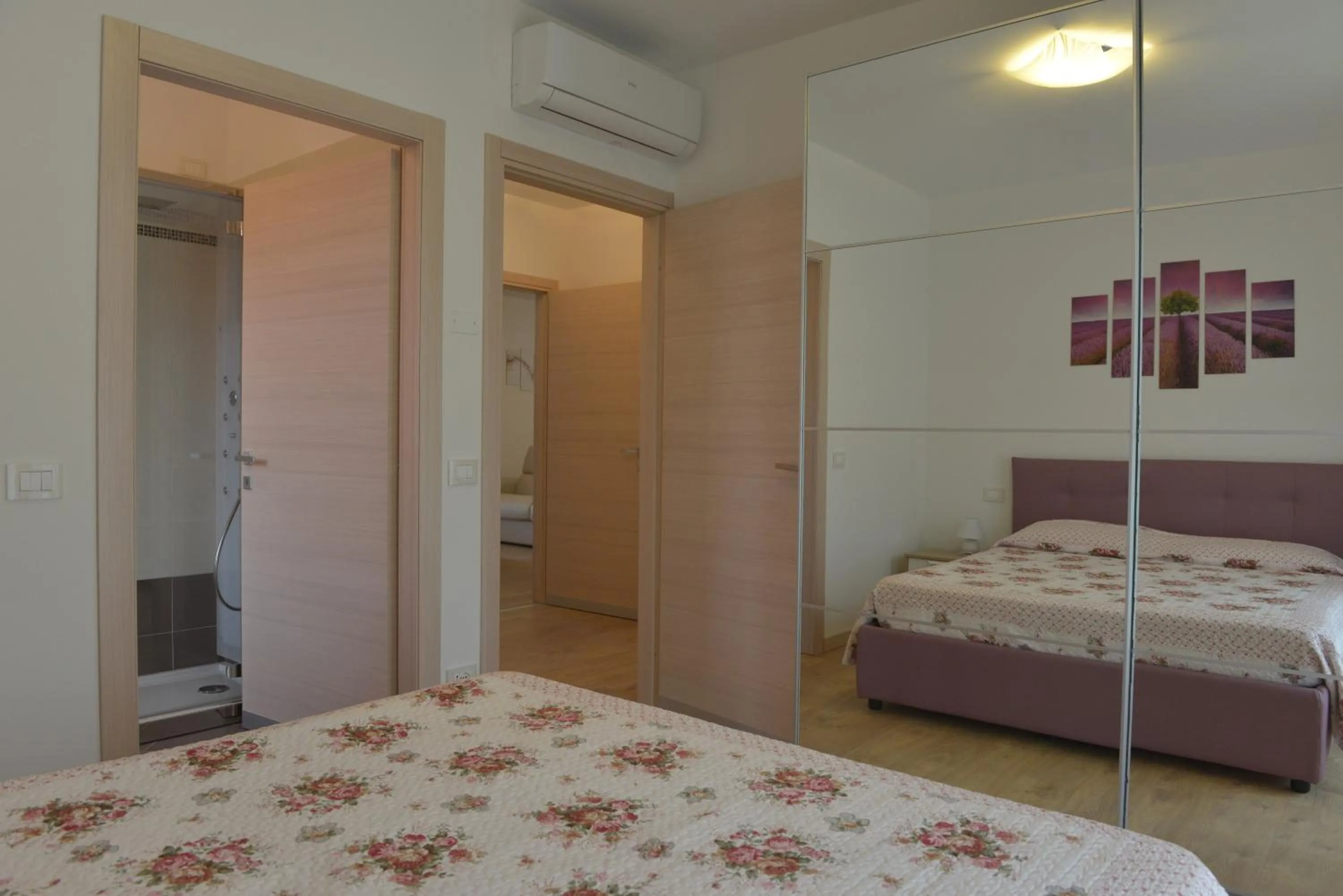 Bed in Villa Artemia
