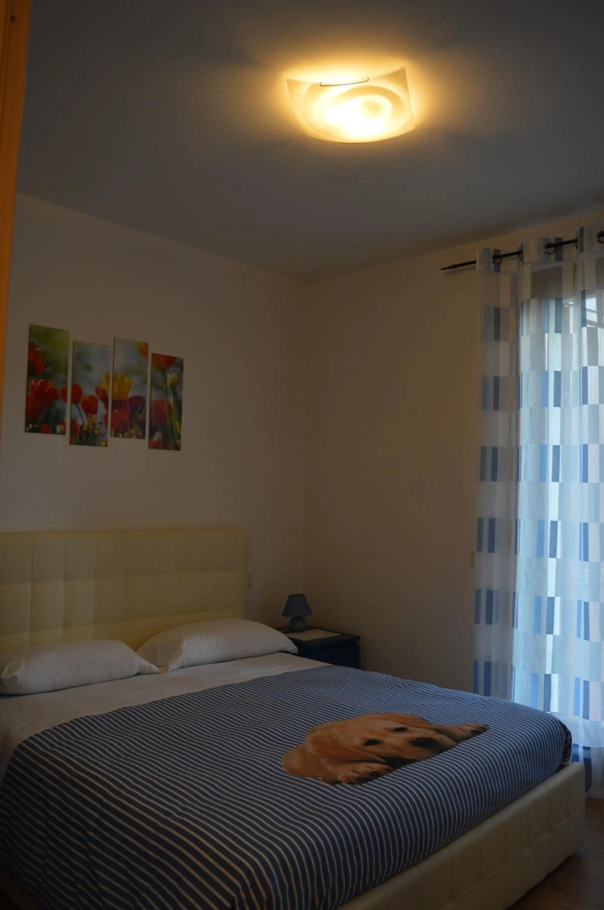 Bedroom, Bed in Villa Artemia