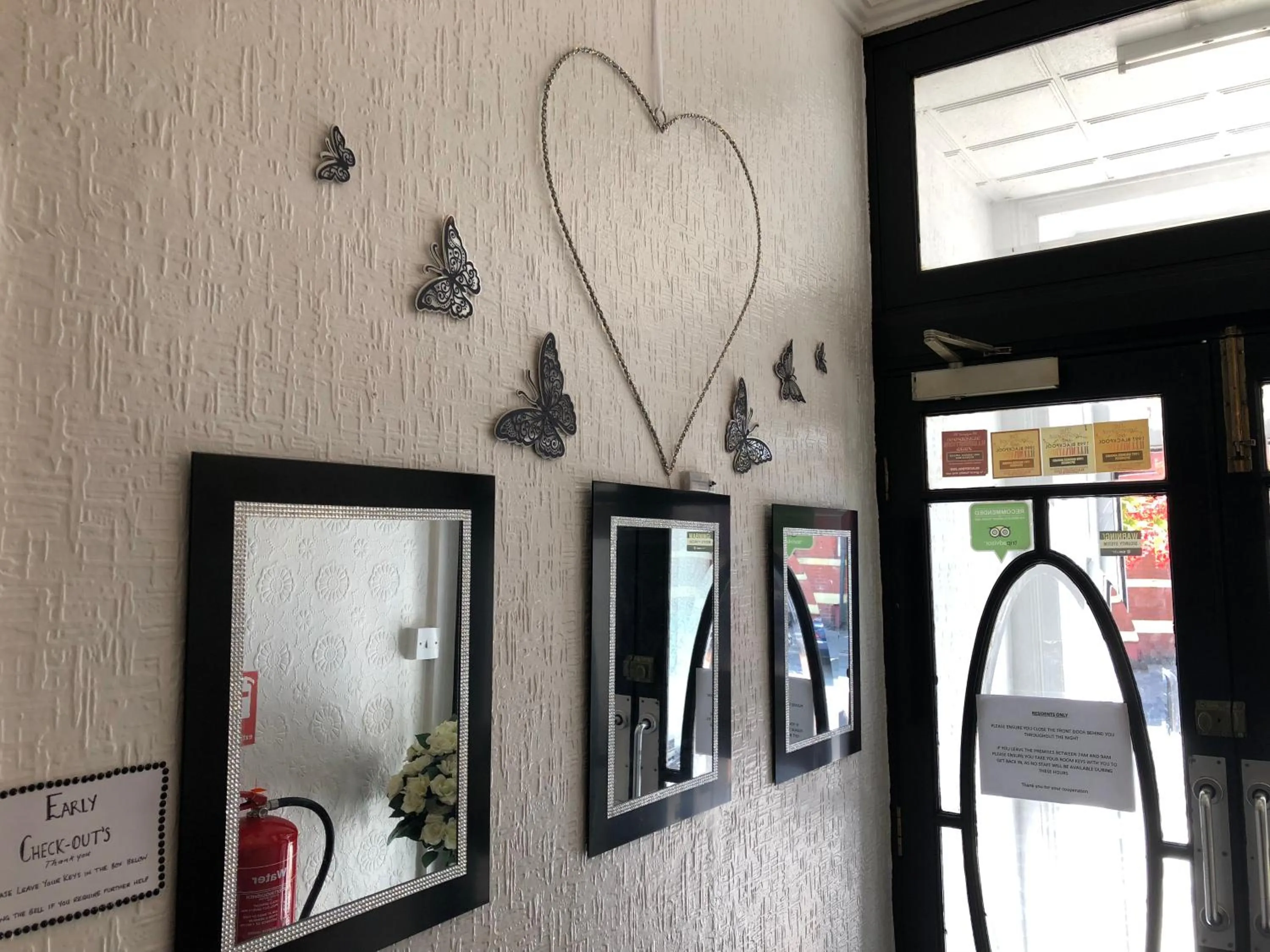 Decorative detail in The Butterfly Hotel