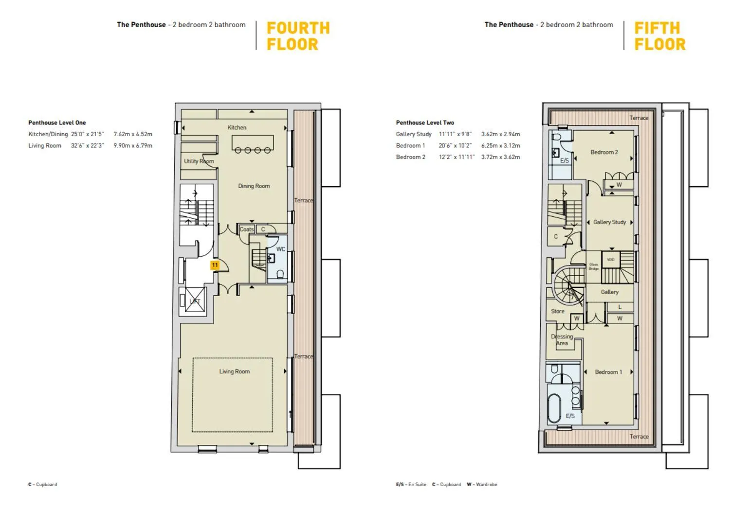 Floor plan in Accomodo London Waterloo - Luxury & Spacious Triplex Penthouse on Southbank