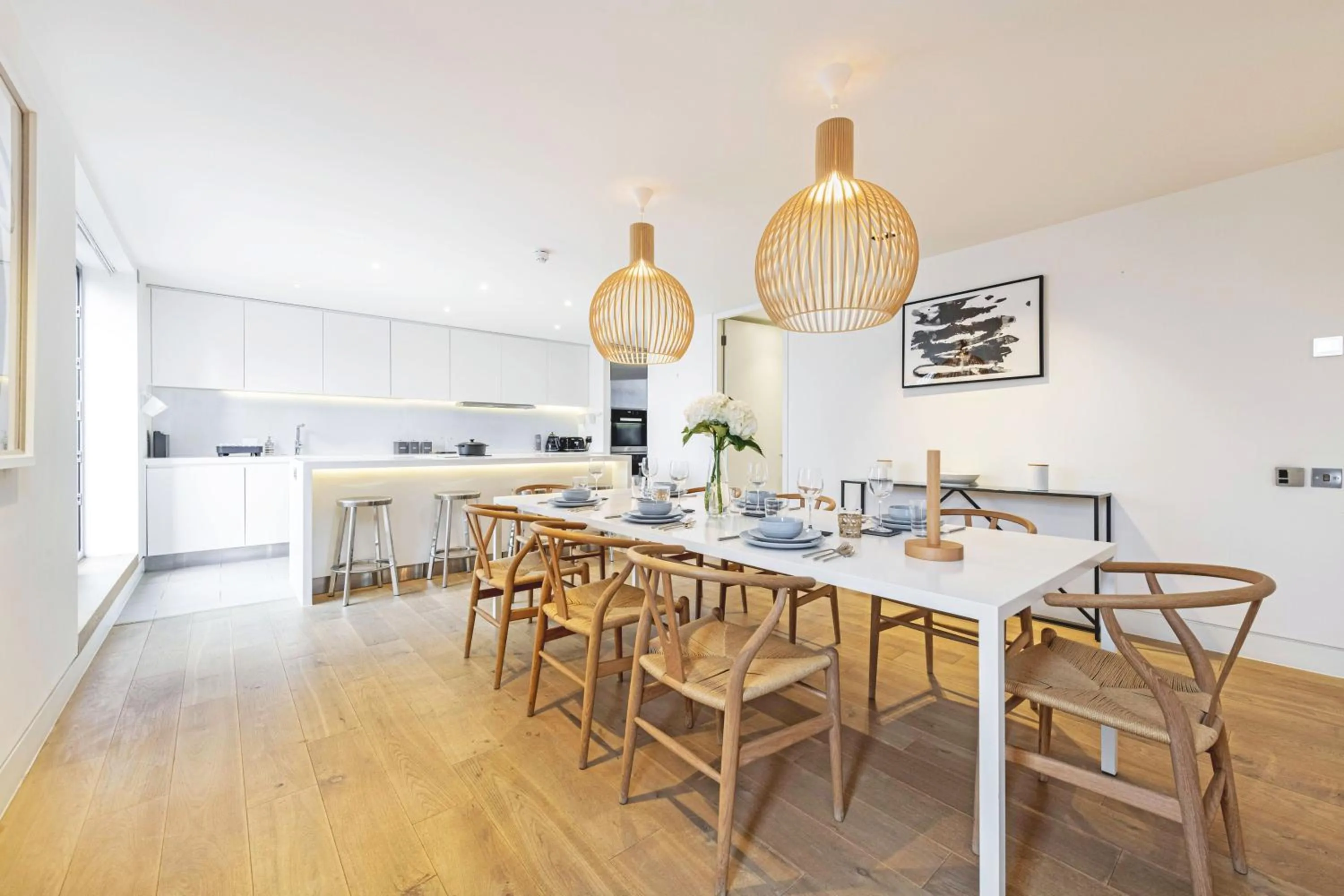 Kitchen or kitchenette in Accomodo London Waterloo - Luxury & Spacious Triplex Penthouse on Southbank