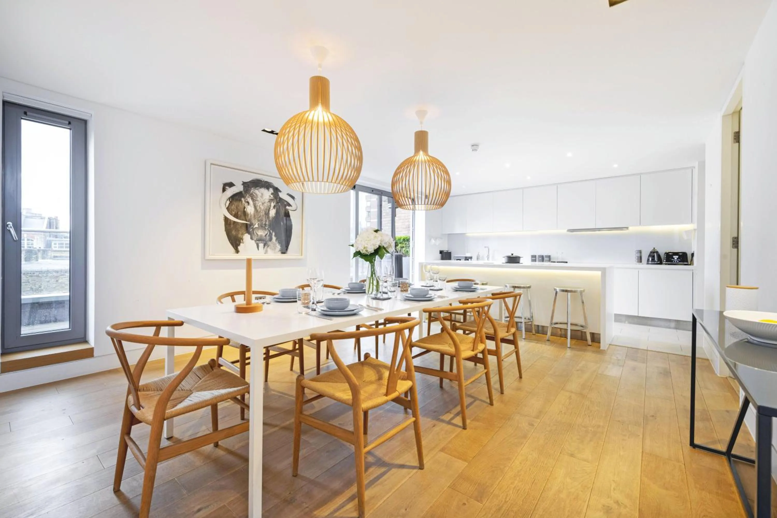 Kitchen or kitchenette in Accomodo London Waterloo - Luxury & Spacious Triplex Penthouse on Southbank