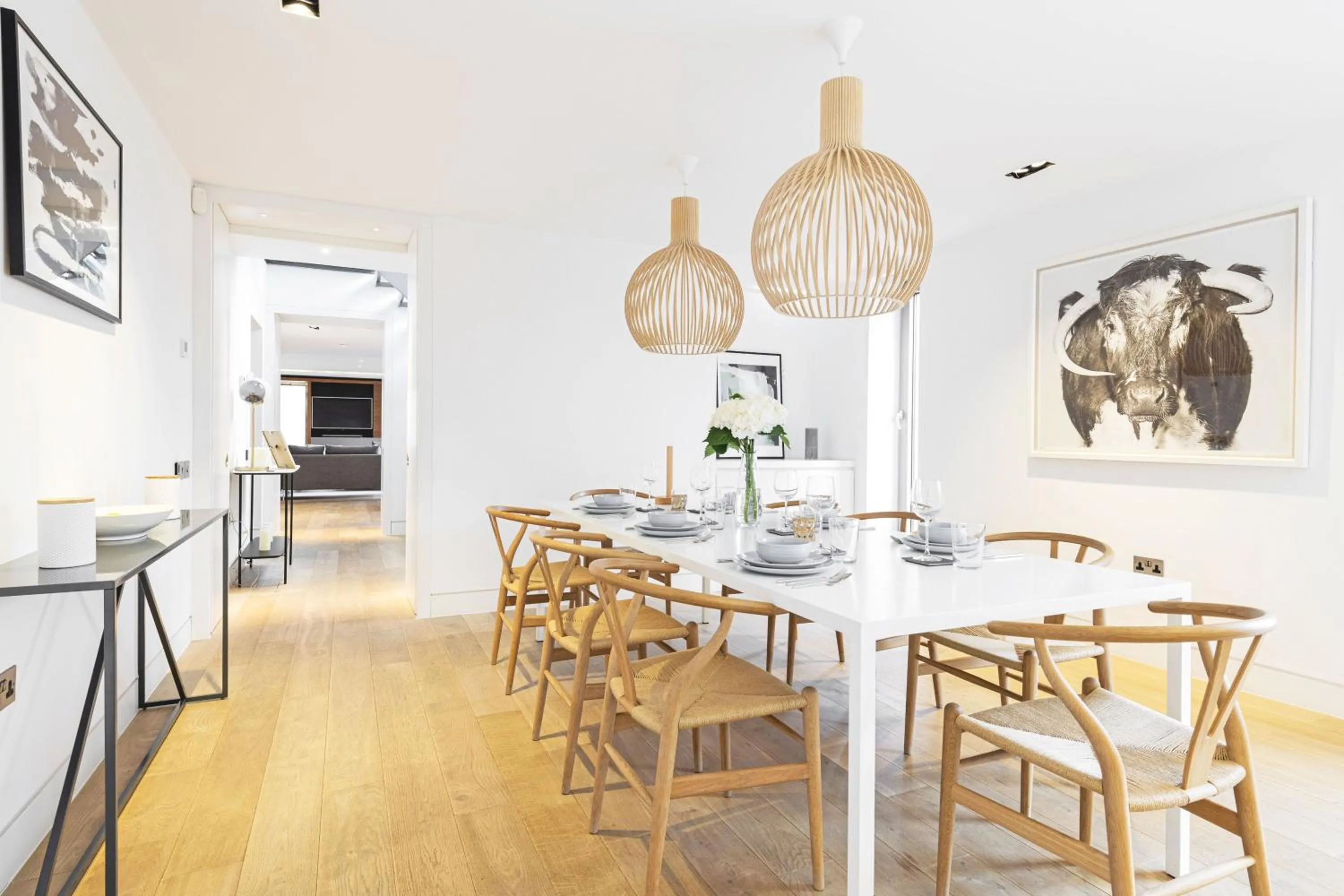 Seating area in Accomodo London Waterloo - Luxury & Spacious Triplex Penthouse on Southbank