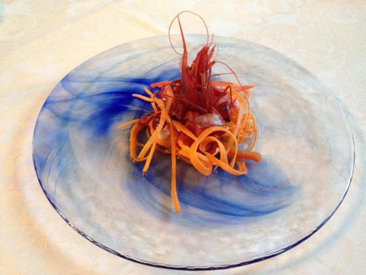 Food close-up in La Perla Hotel