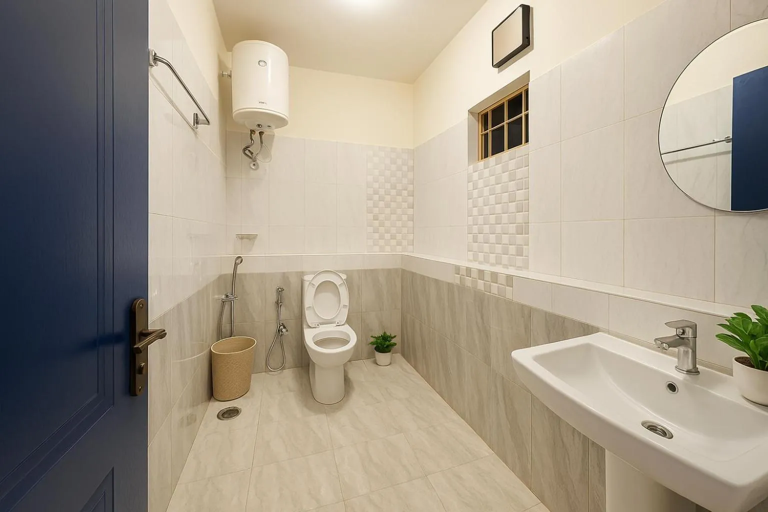 Shower in HosteLife Brookfield By De Royale Hotels