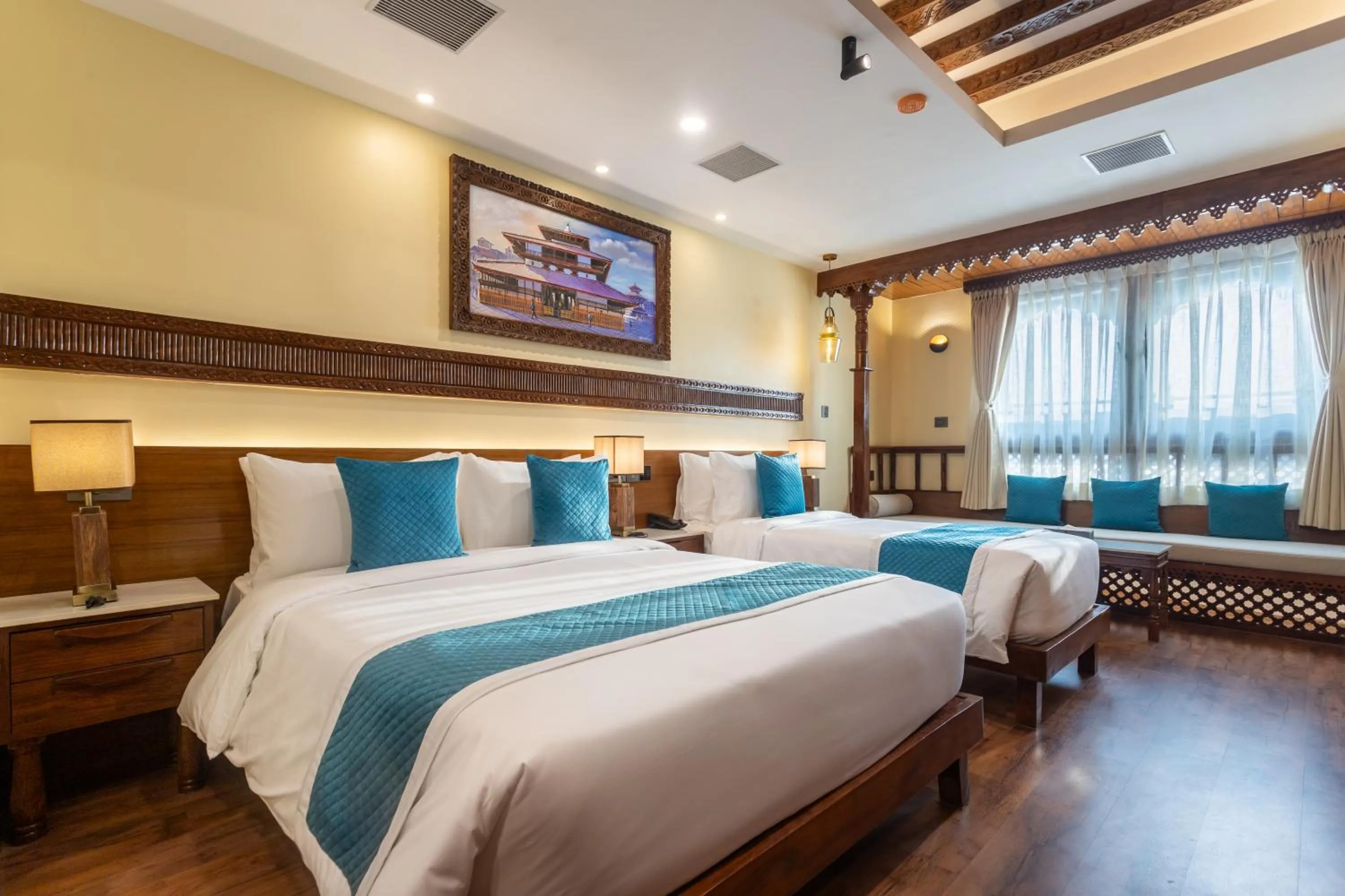 Bed in Aarya Hotel and Spa - Eternal Heritage