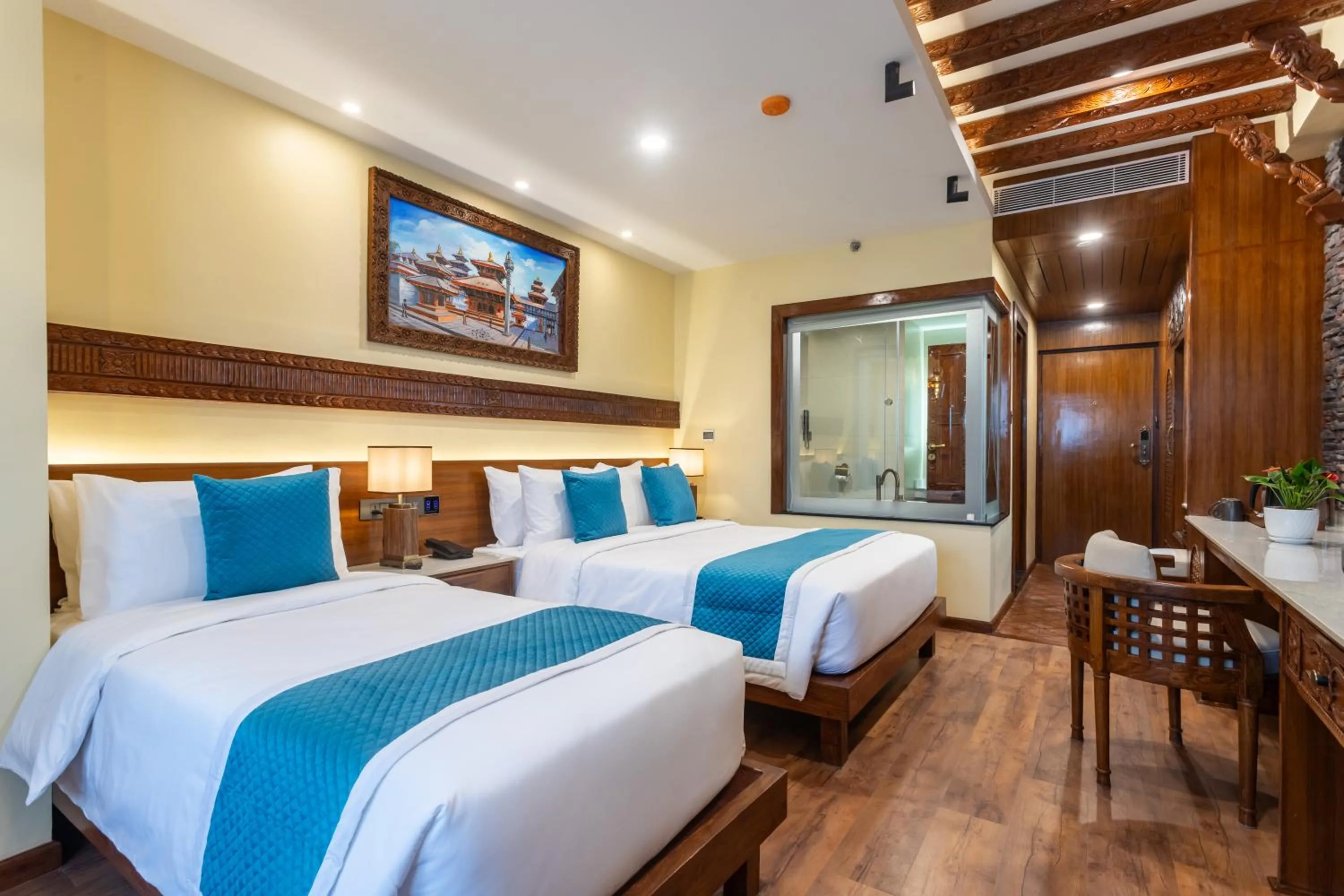 Bed in Aarya Hotel and Spa - Eternal Heritage