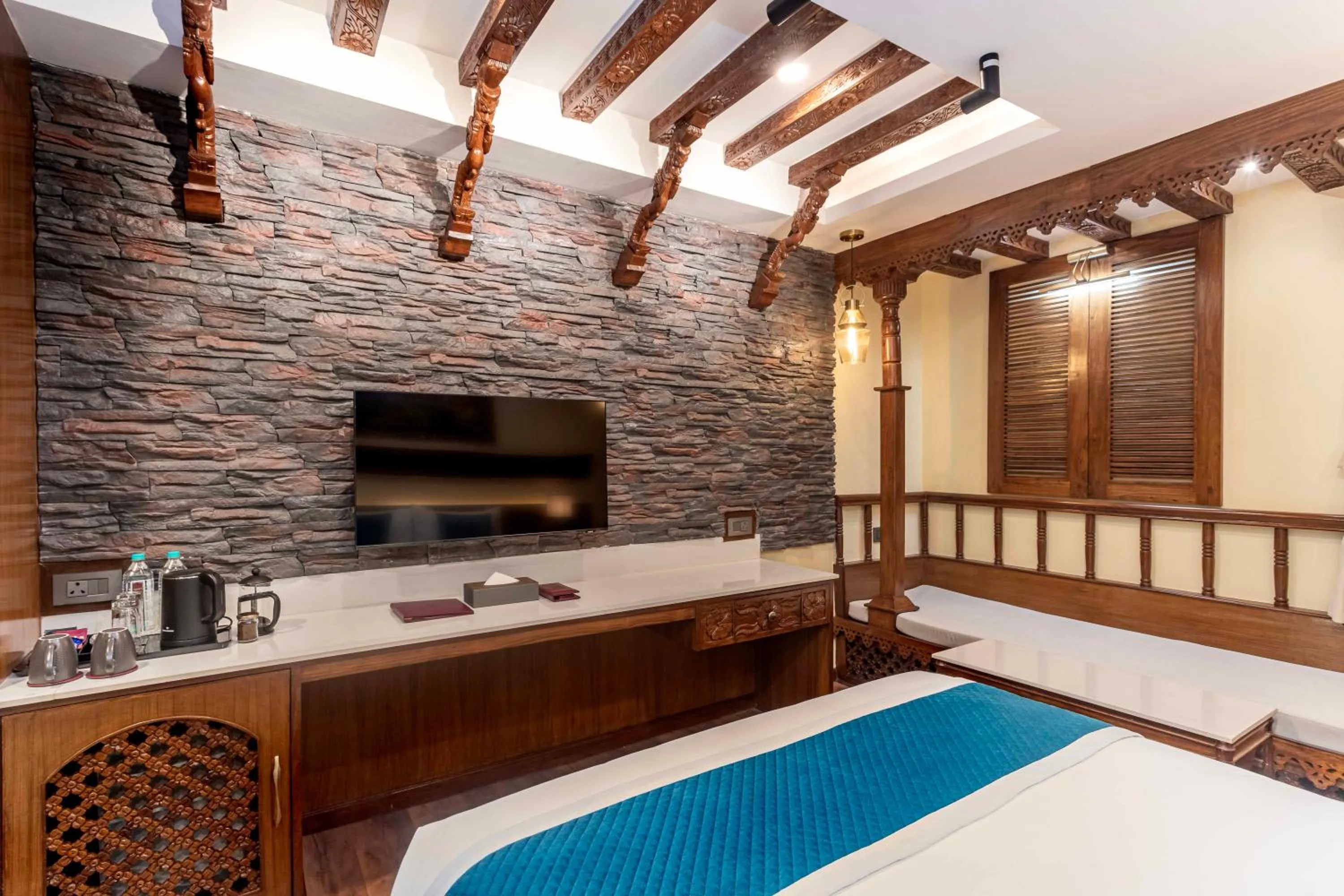 Bedroom, Bed in Aarya Hotel and Spa - Eternal Heritage