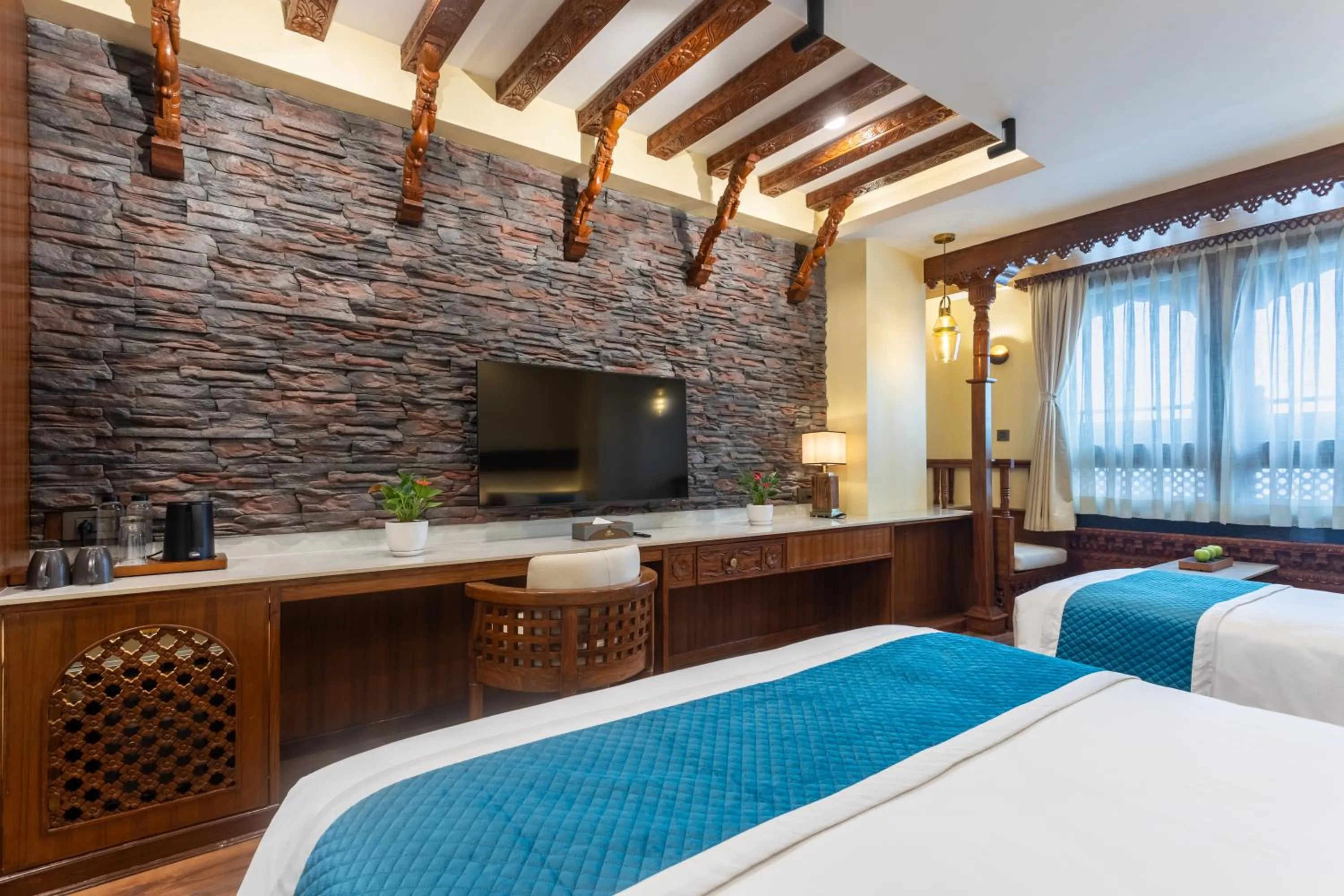 Bed in Aarya Hotel and Spa - Eternal Heritage