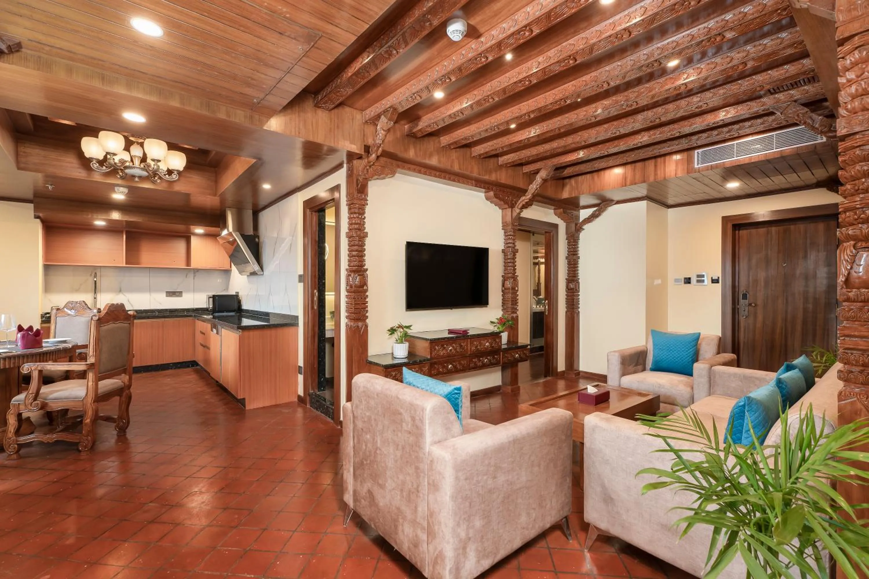 Kitchen or kitchenette in Aarya Hotel and Spa - Eternal Heritage