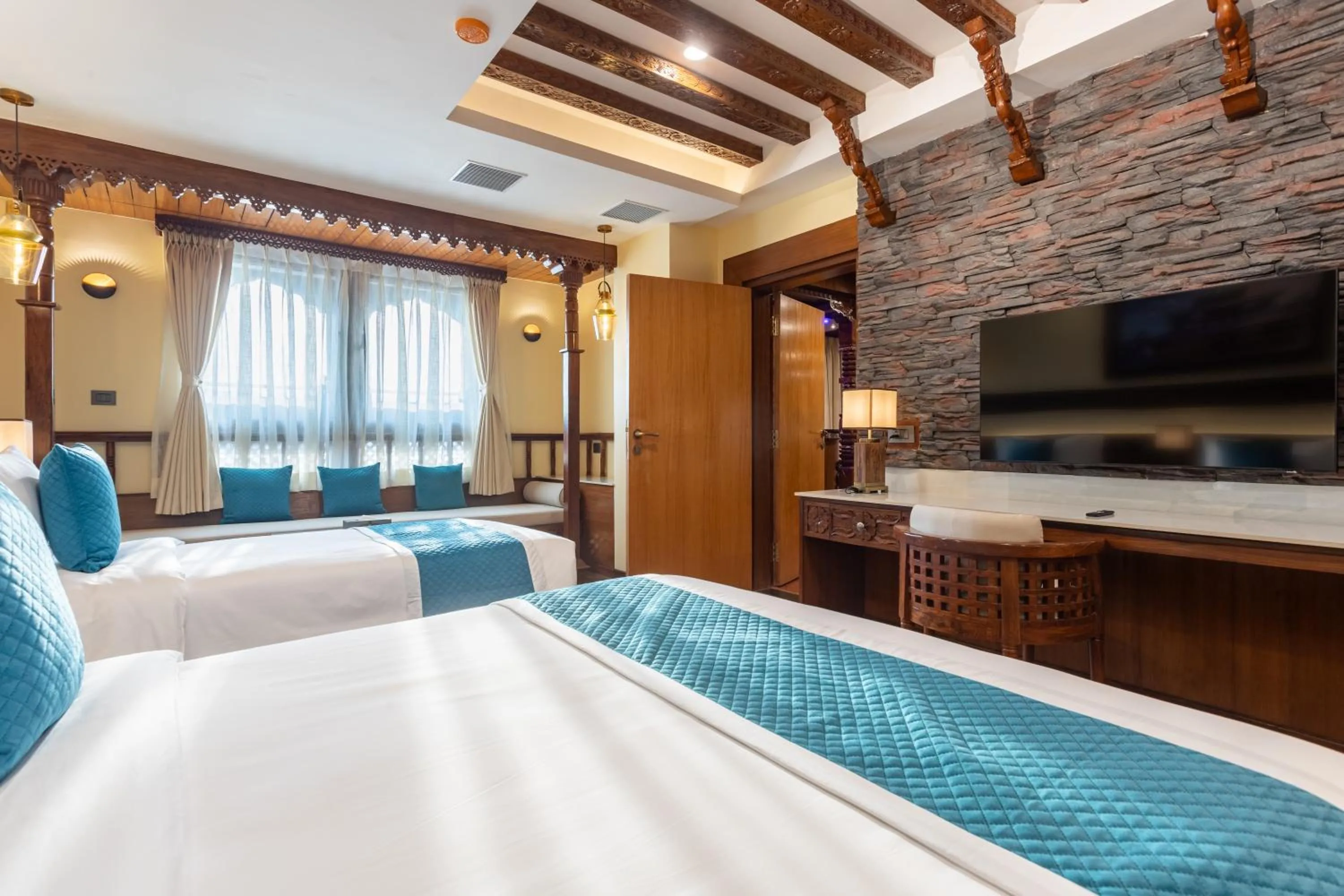 Bed in Aarya Hotel and Spa - Eternal Heritage