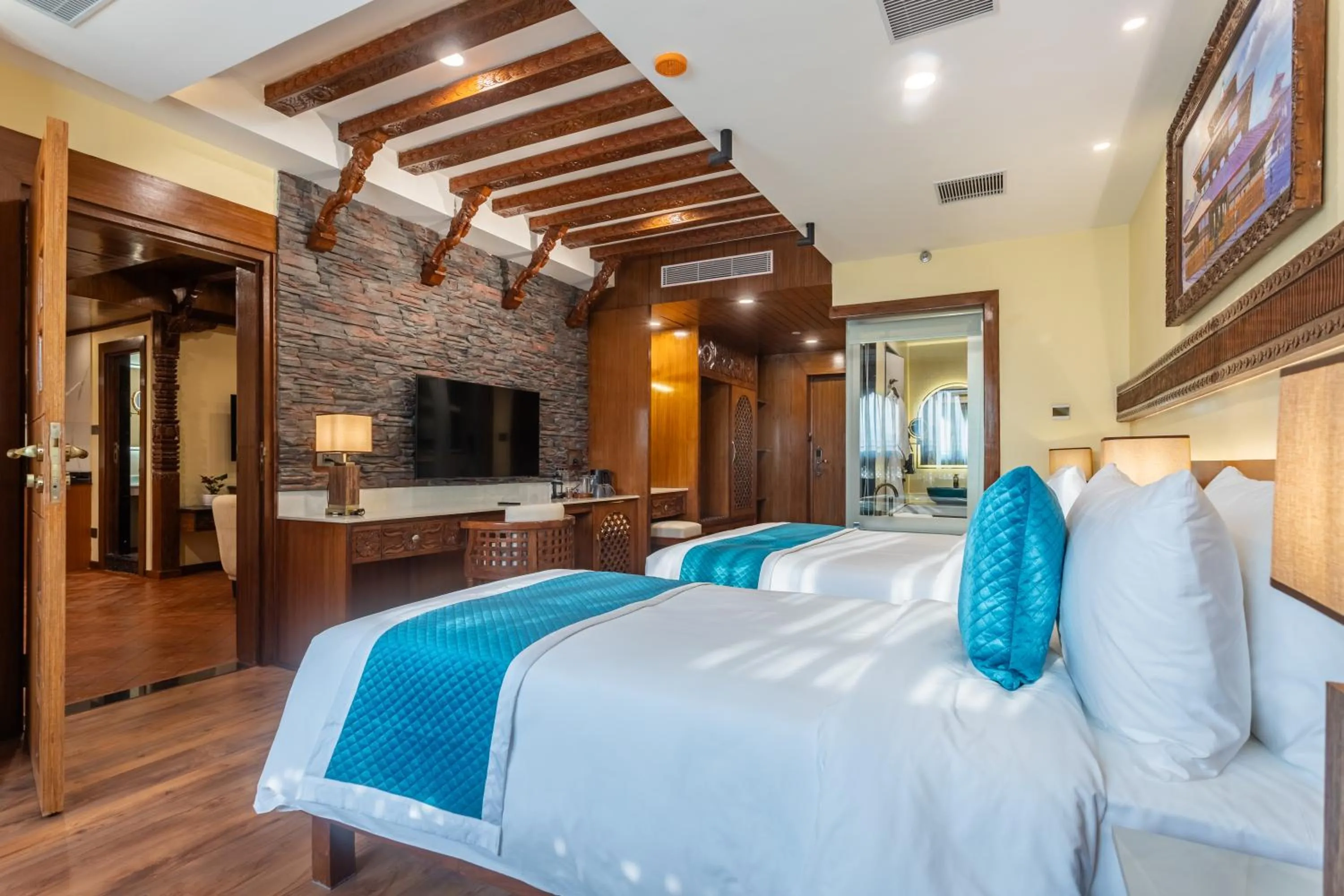 Bed in Aarya Hotel and Spa - Eternal Heritage