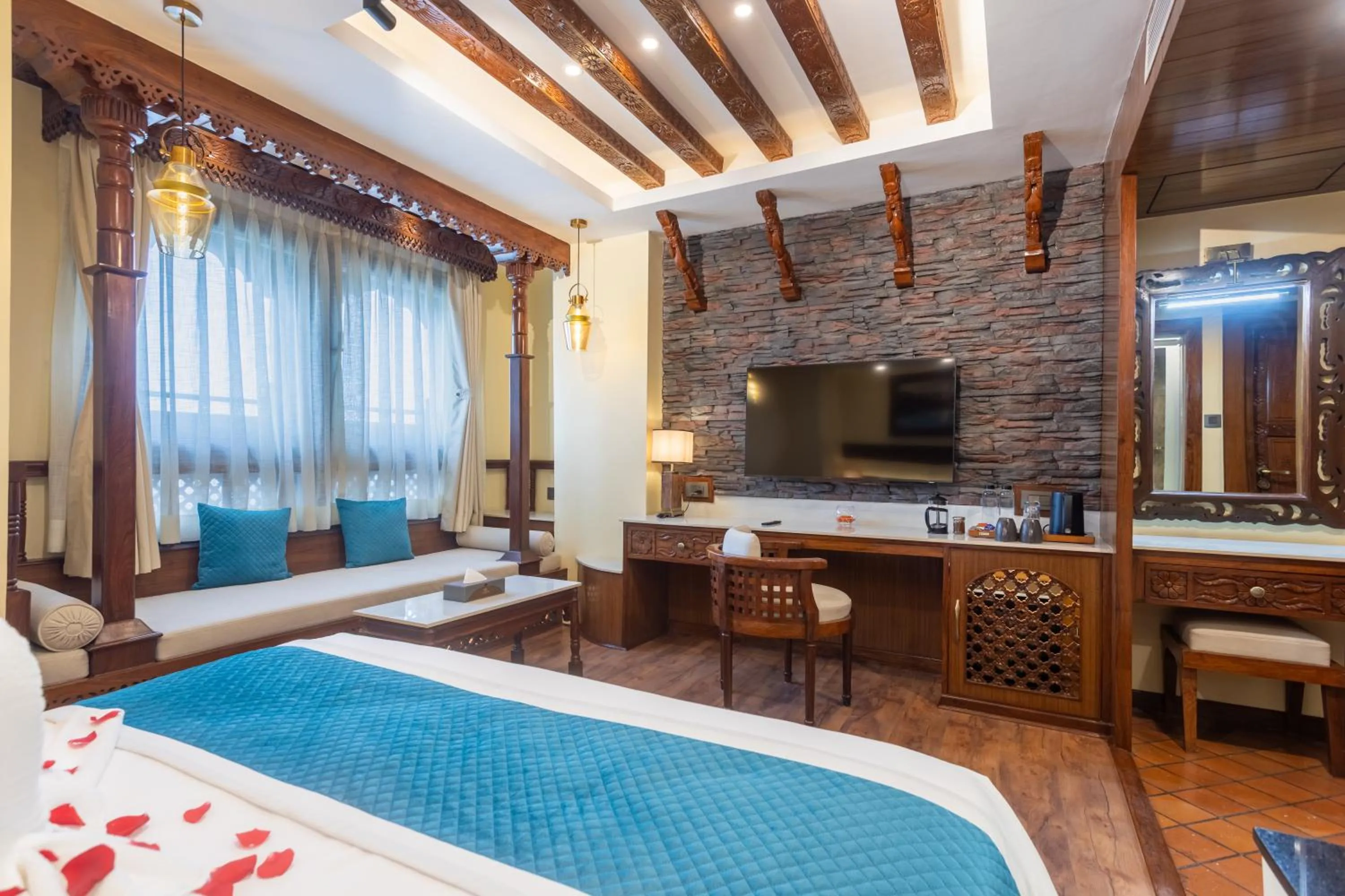 Bed in Aarya Hotel and Spa - Eternal Heritage