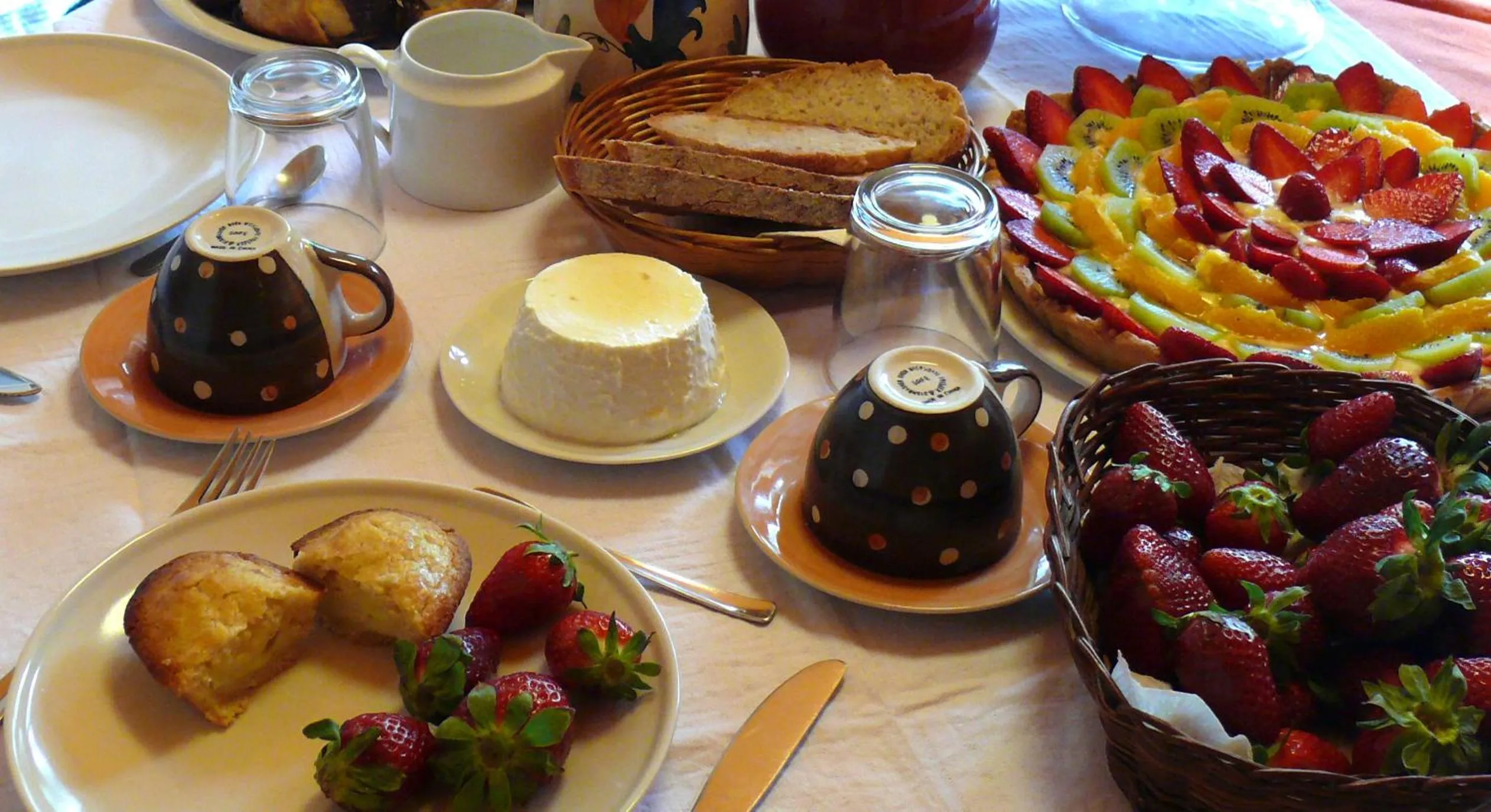 Italian breakfast in Culummi Bed & Breakfast