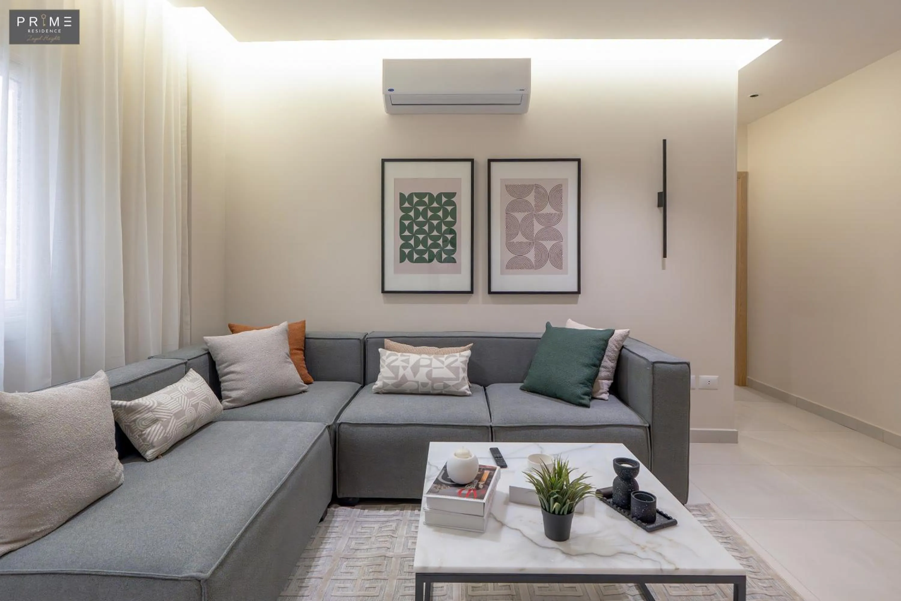 Living room in Prime Residence Zayed Heights