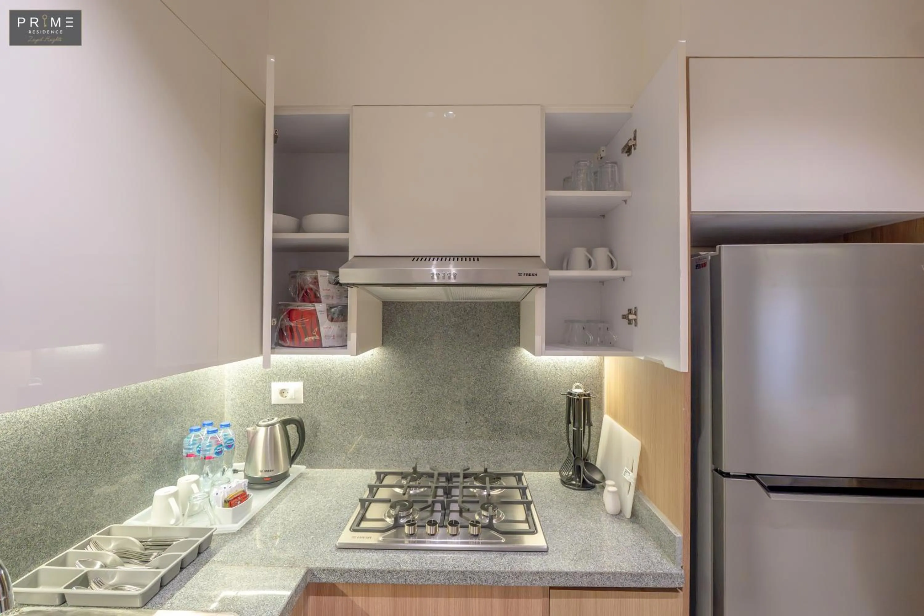 Kitchen or kitchenette in Prime Residence Zayed Heights