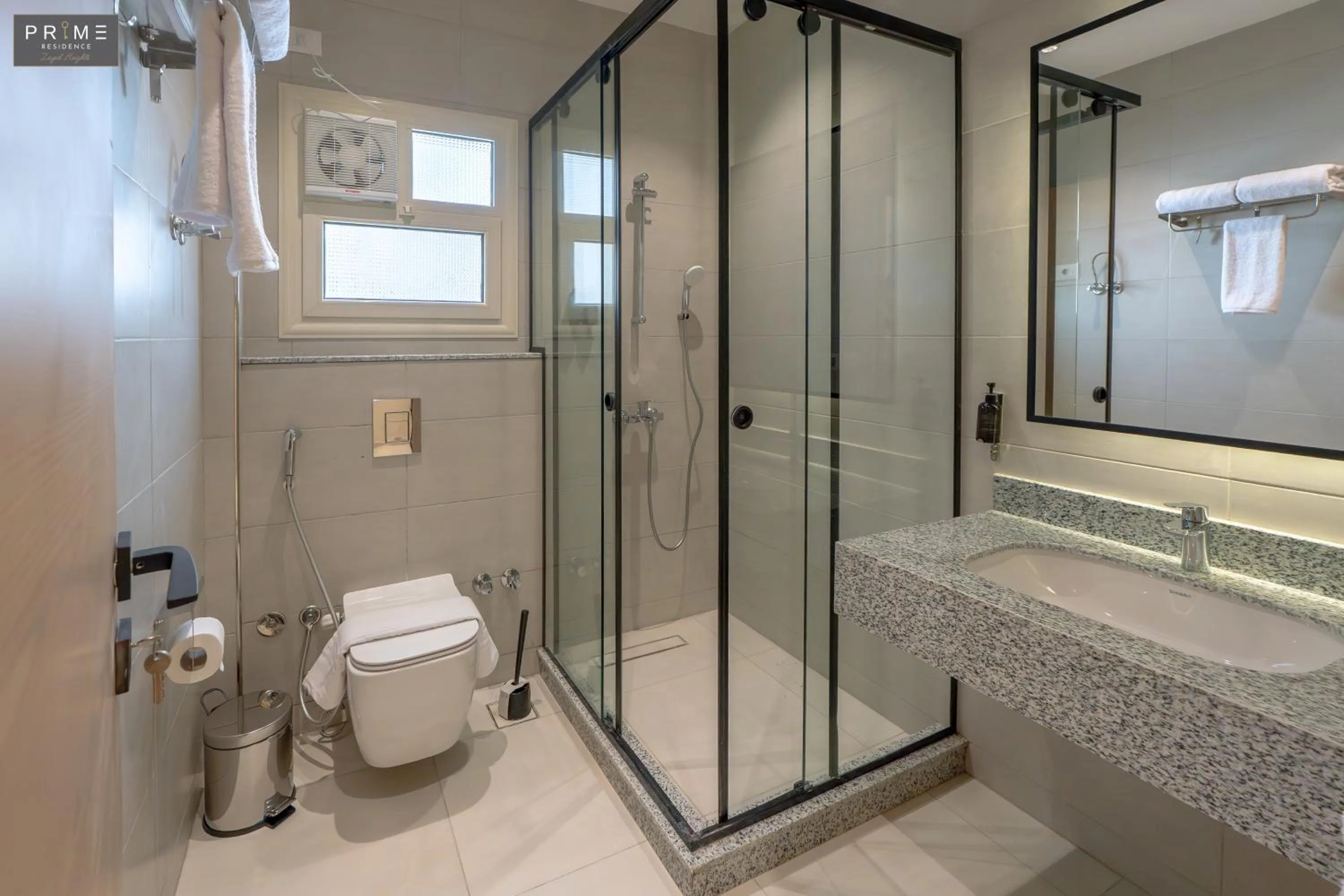 Shower in Prime Residence Zayed Heights