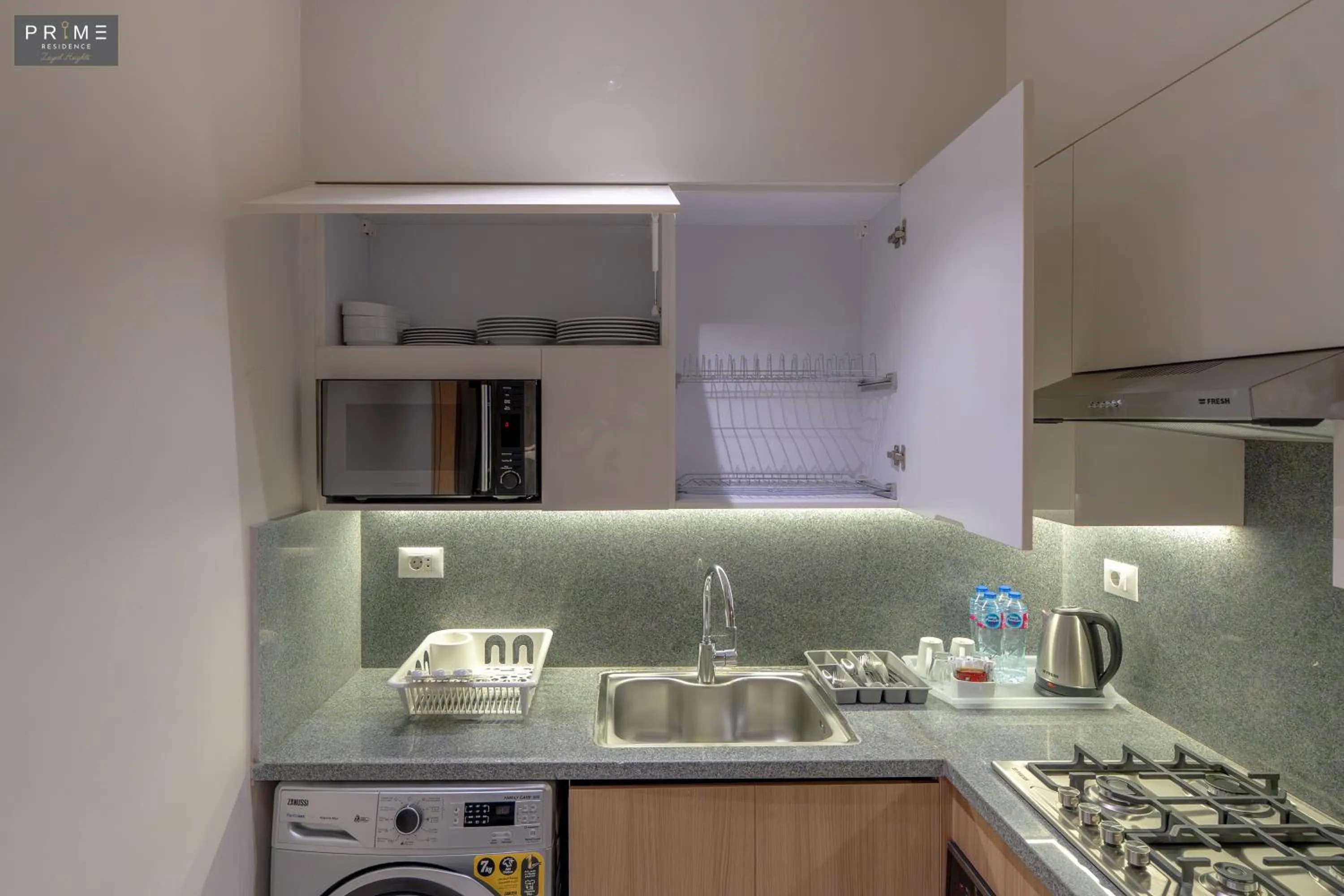 Kitchen or kitchenette in Prime Residence Zayed Heights