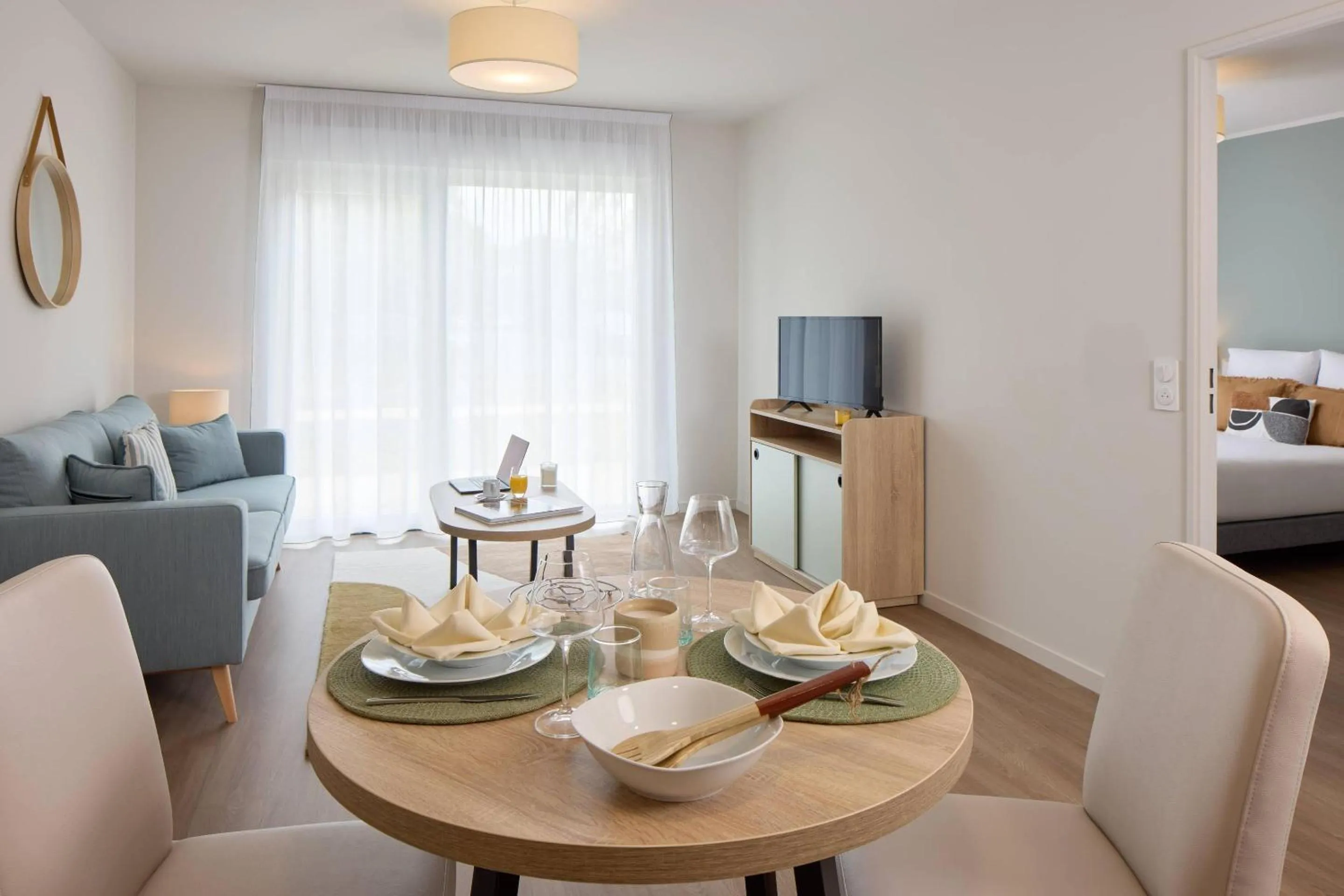 Bedroom in Zenitude Quality Aparthotel Plerin