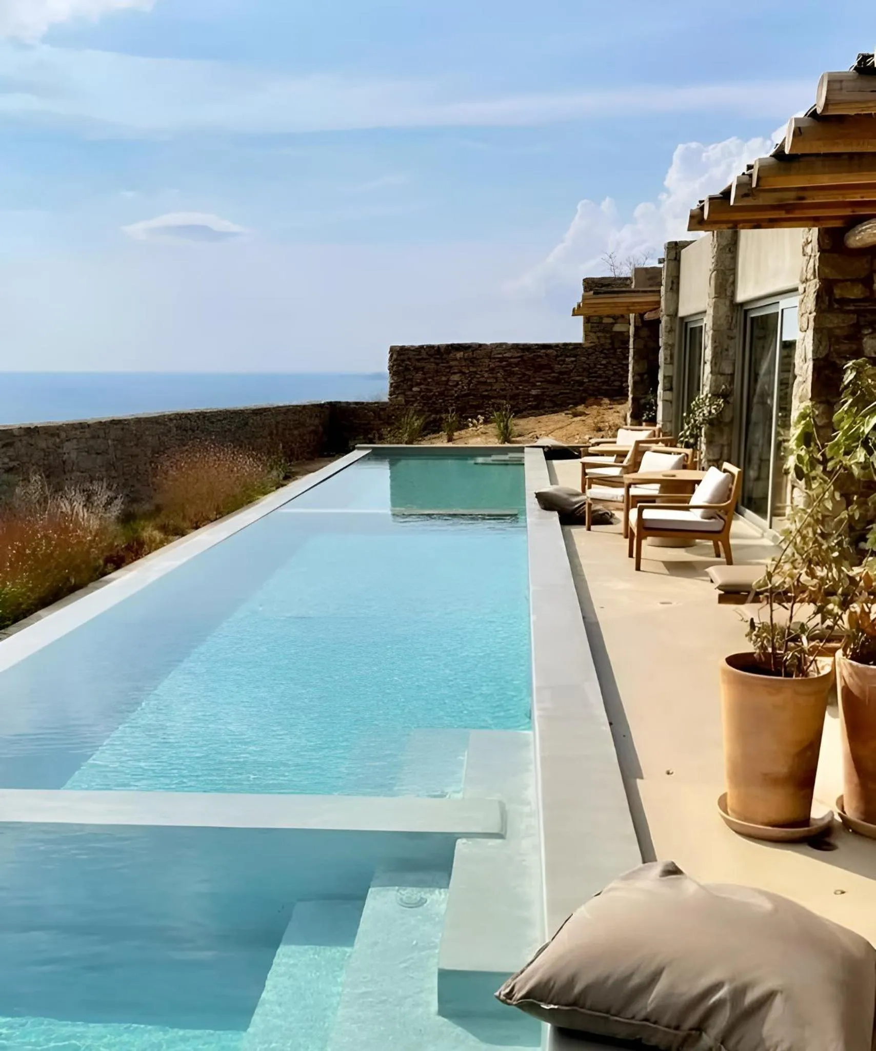 Swimming pool in Hotiday Mykonos Fanari