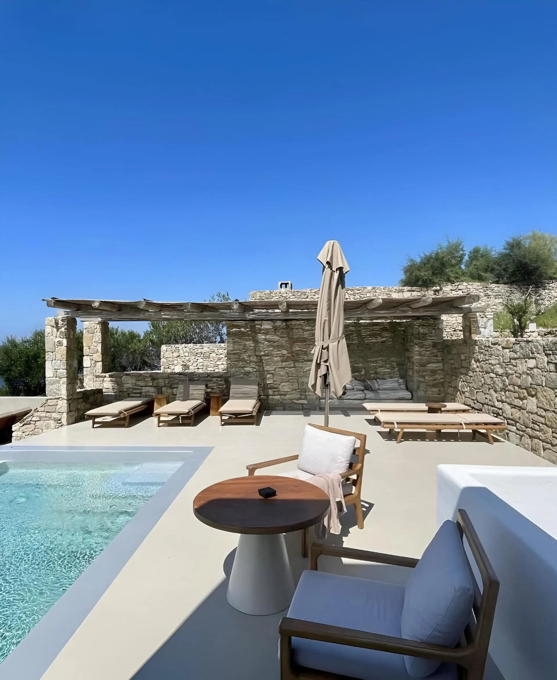 Swimming pool in Hotiday Mykonos Fanari