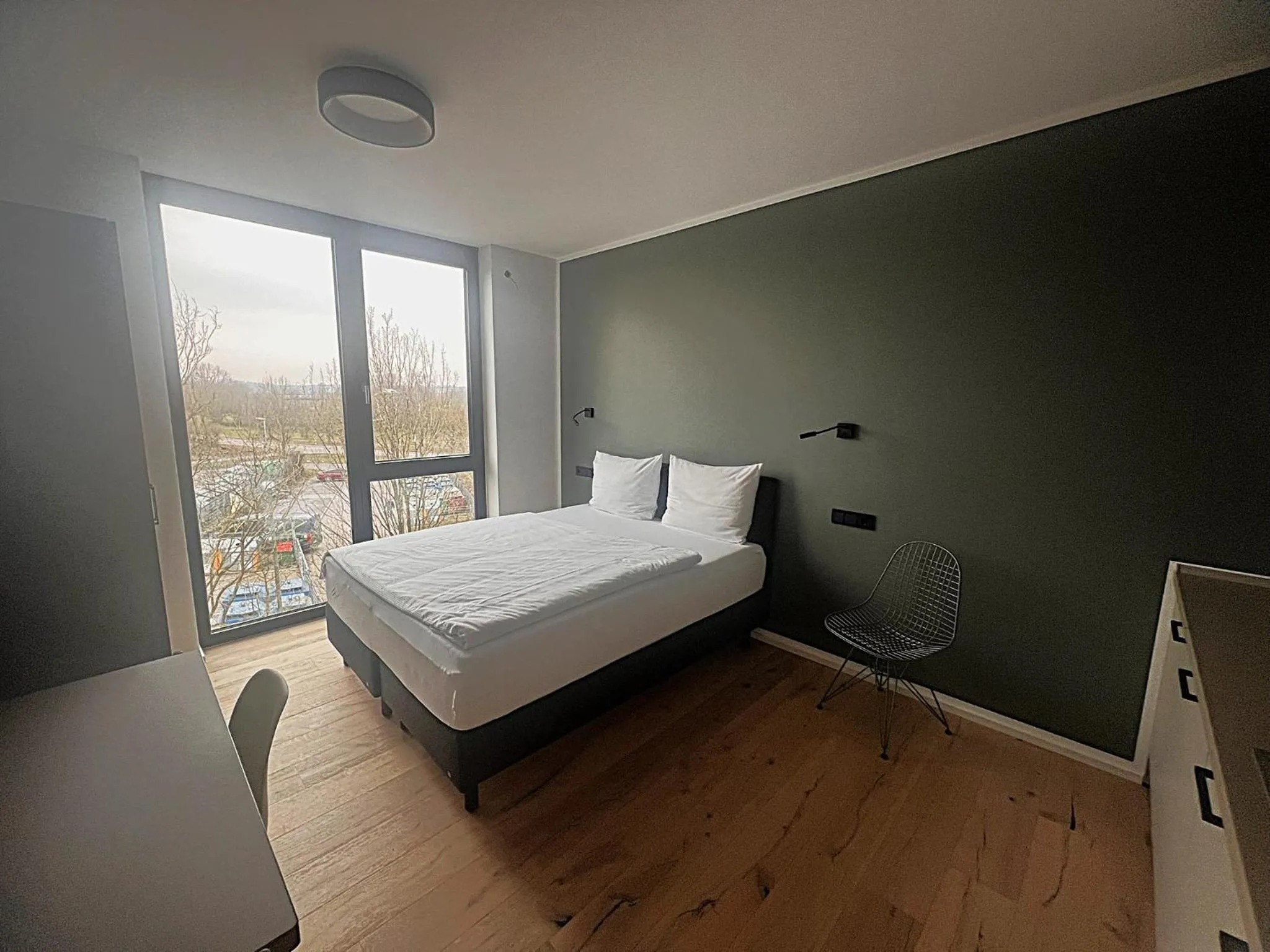 Bedroom, Bed in New Age Boardinghaus Bad Rappenau