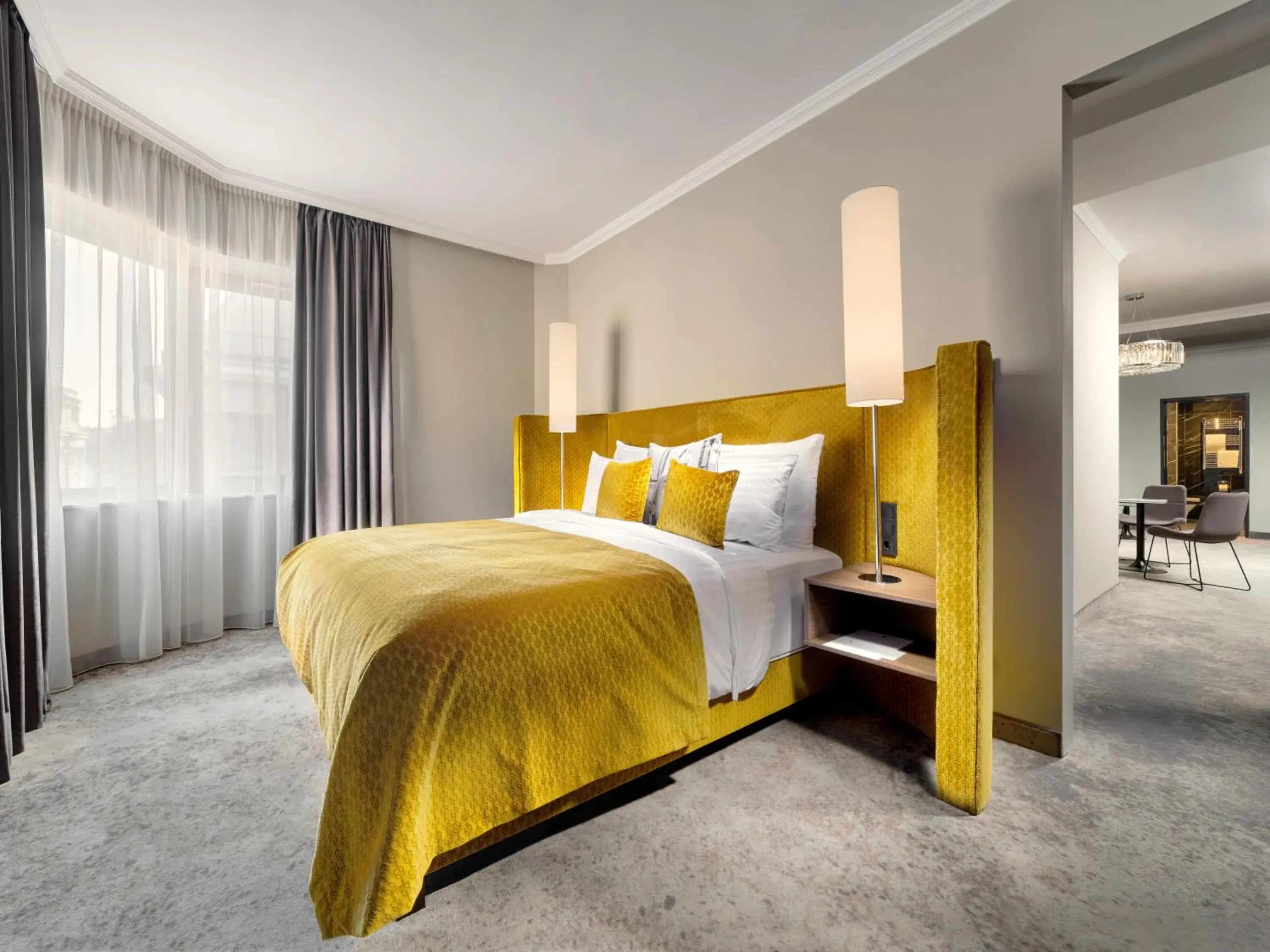 Bedroom, Bed in Mamaison Hotel Chain Bridge Budapest Bedroom, Bed in Mamaison Hotel Chain Bridge Budapest