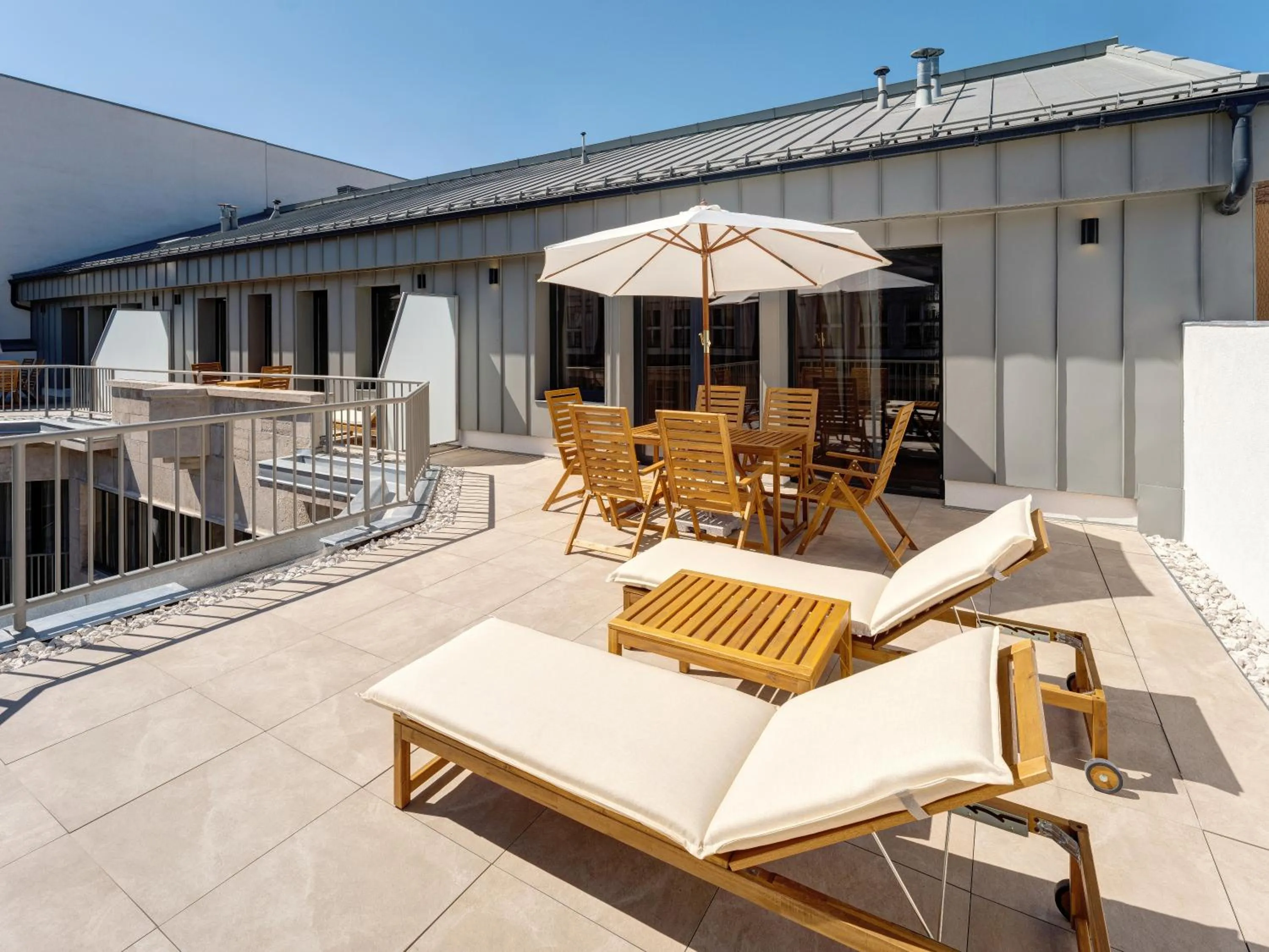 Balcony/Terrace in Mamaison Hotel Chain Bridge Budapest