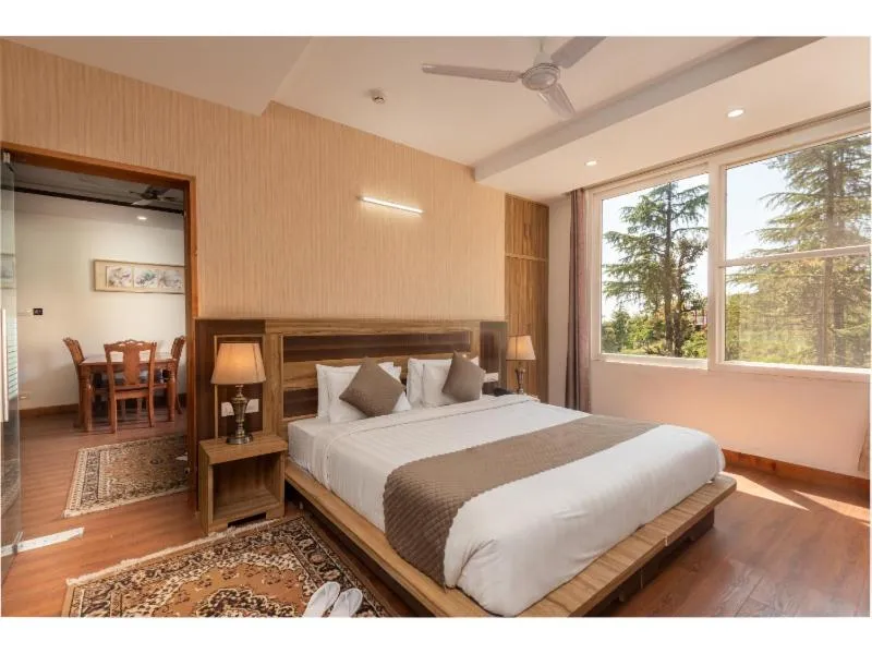 Bed in Hotel Shiva Sanctuary by DLS Hotels, McLeod Ganj