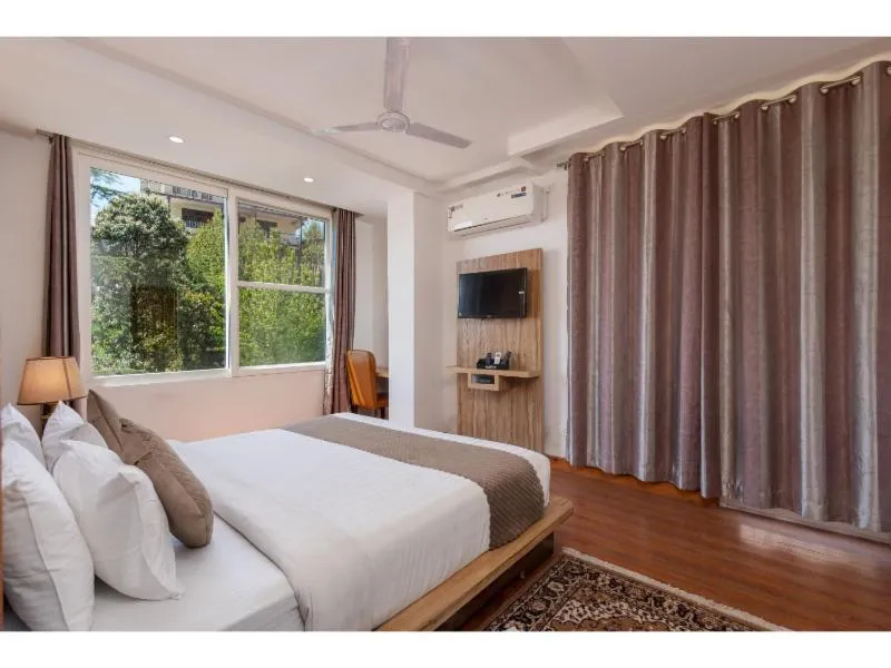 Bed in Hotel Shiva Sanctuary by DLS Hotels, McLeod Ganj