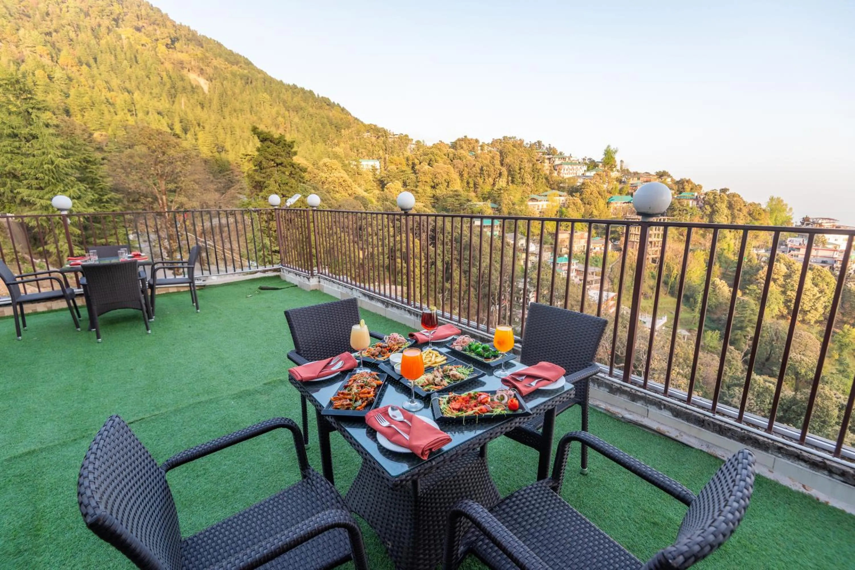 Balcony/Terrace in Hotel Shiva Sanctuary by DLS Hotels, McLeod Ganj