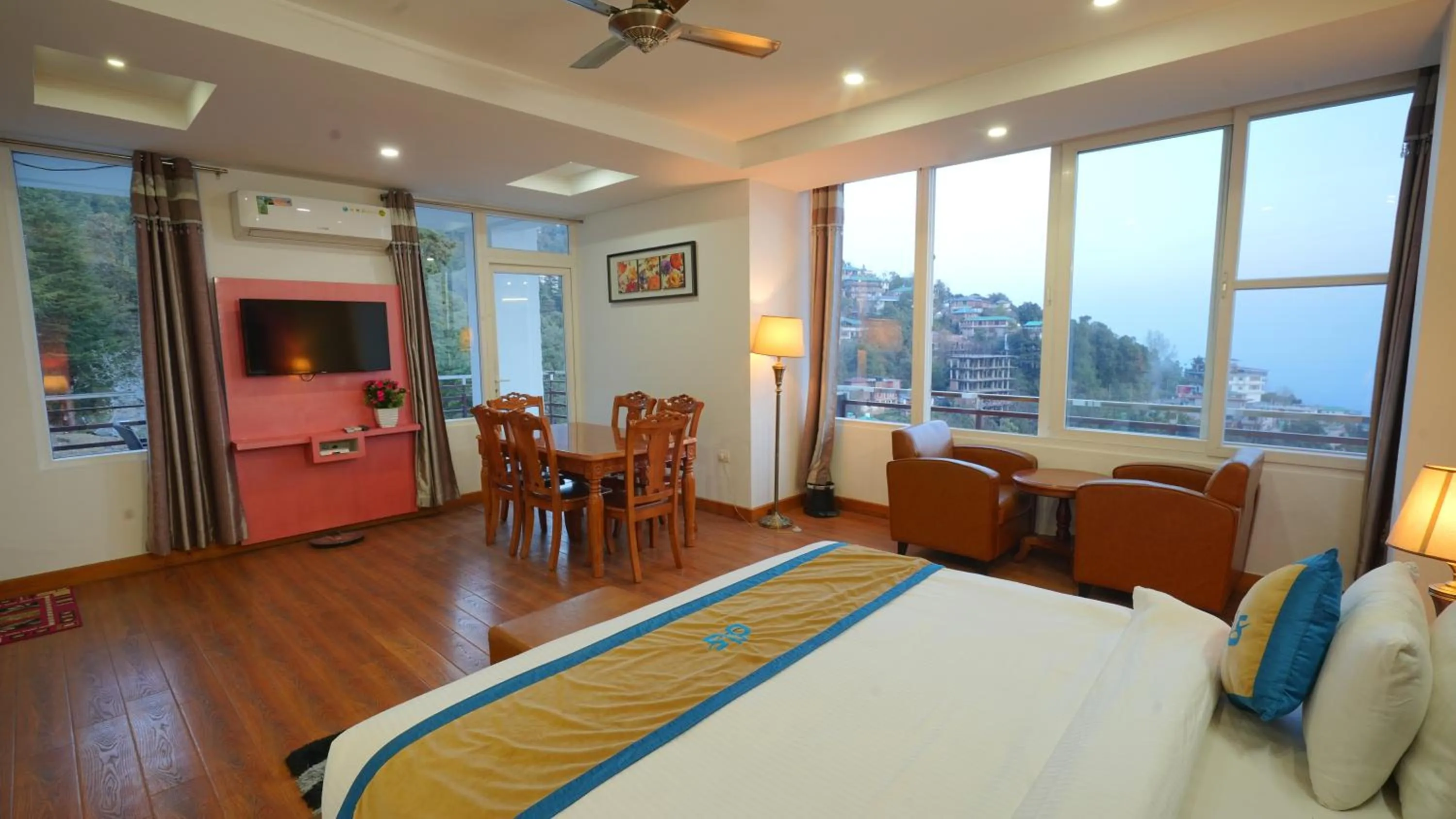 Bed in Hotel Shiva Sanctuary by DLS Hotels, McLeod Ganj