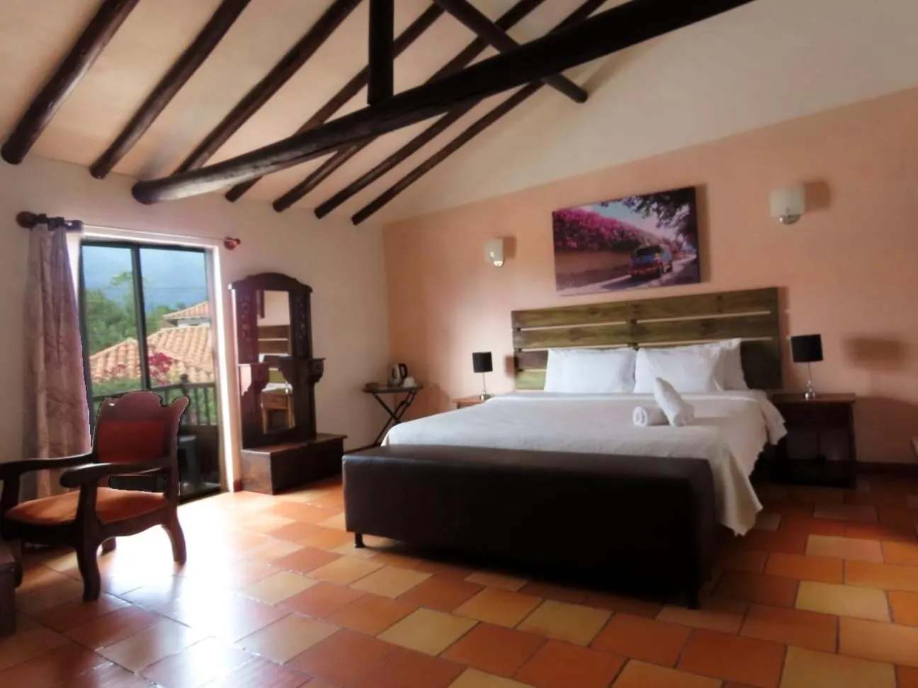 Bed in Aqua Vitae Hotel