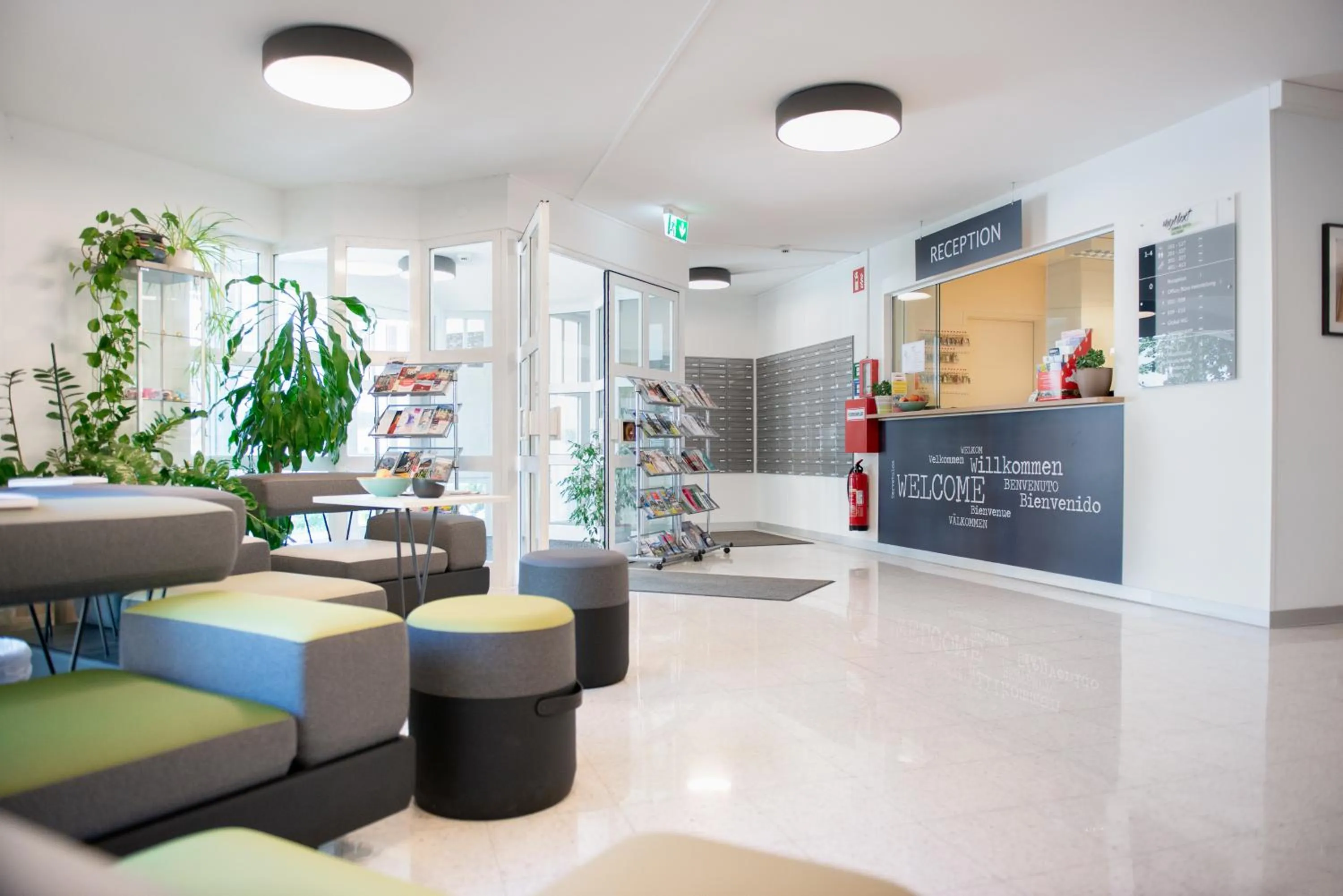 Lobby or reception in myNext - Riverside Hotel Salzburg