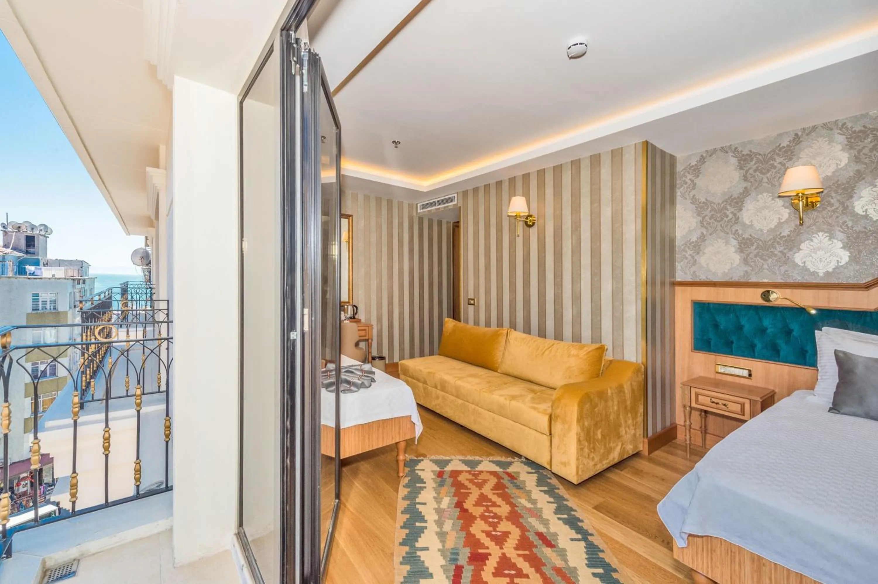 View (from property/room), Bed in Aprilis Gold Hotel - Special Category