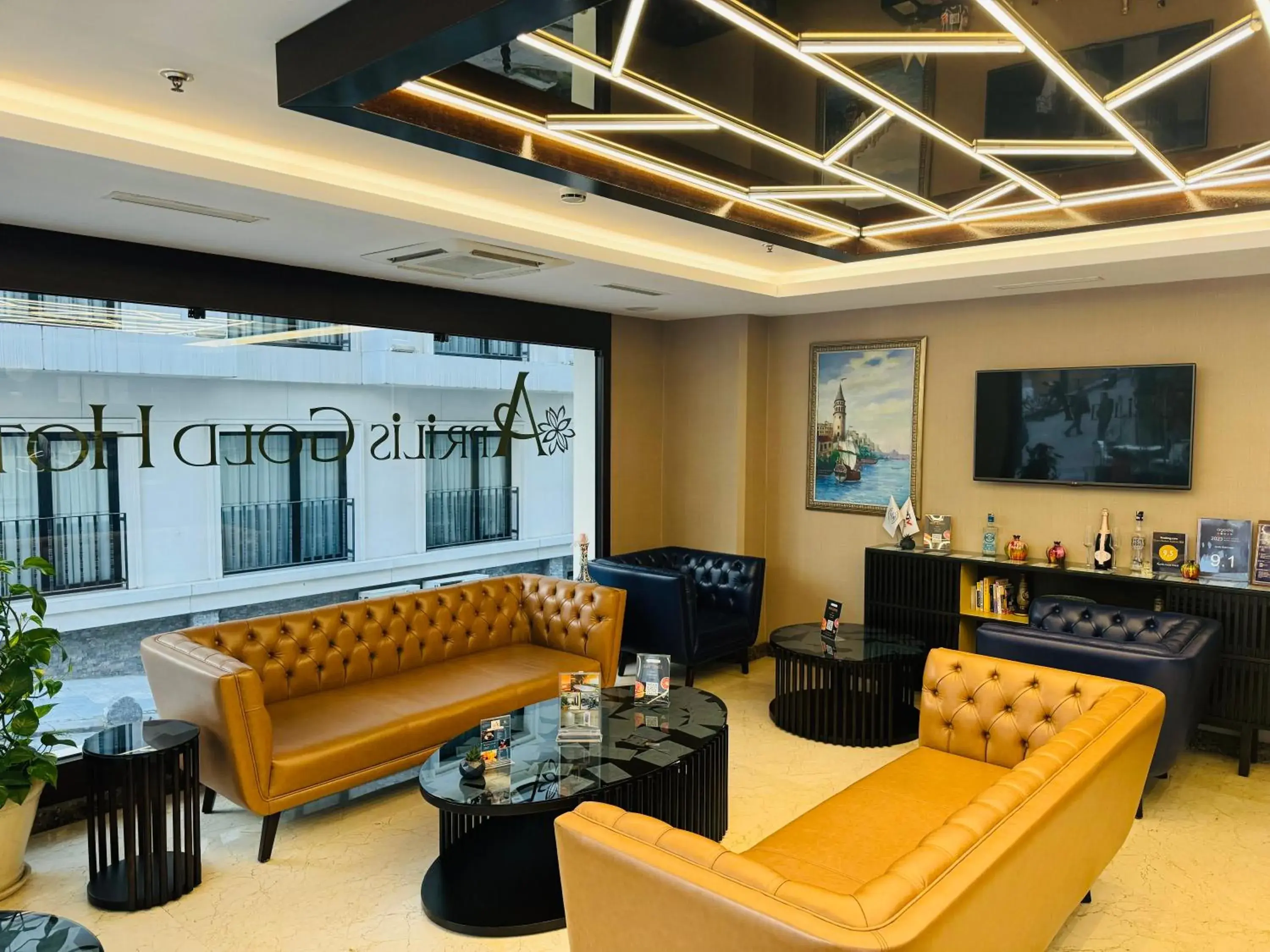 Lobby or reception in Aprilis Gold Hotel - Special Category Lobby or reception in Aprilis Gold Hotel - Special Category