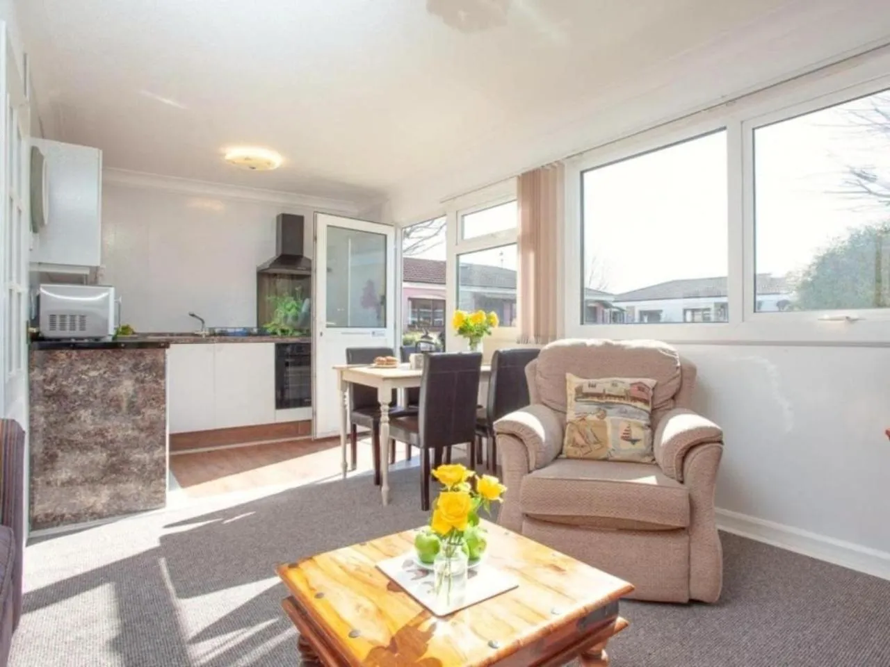 Living room in Dawlish Warren Holidays