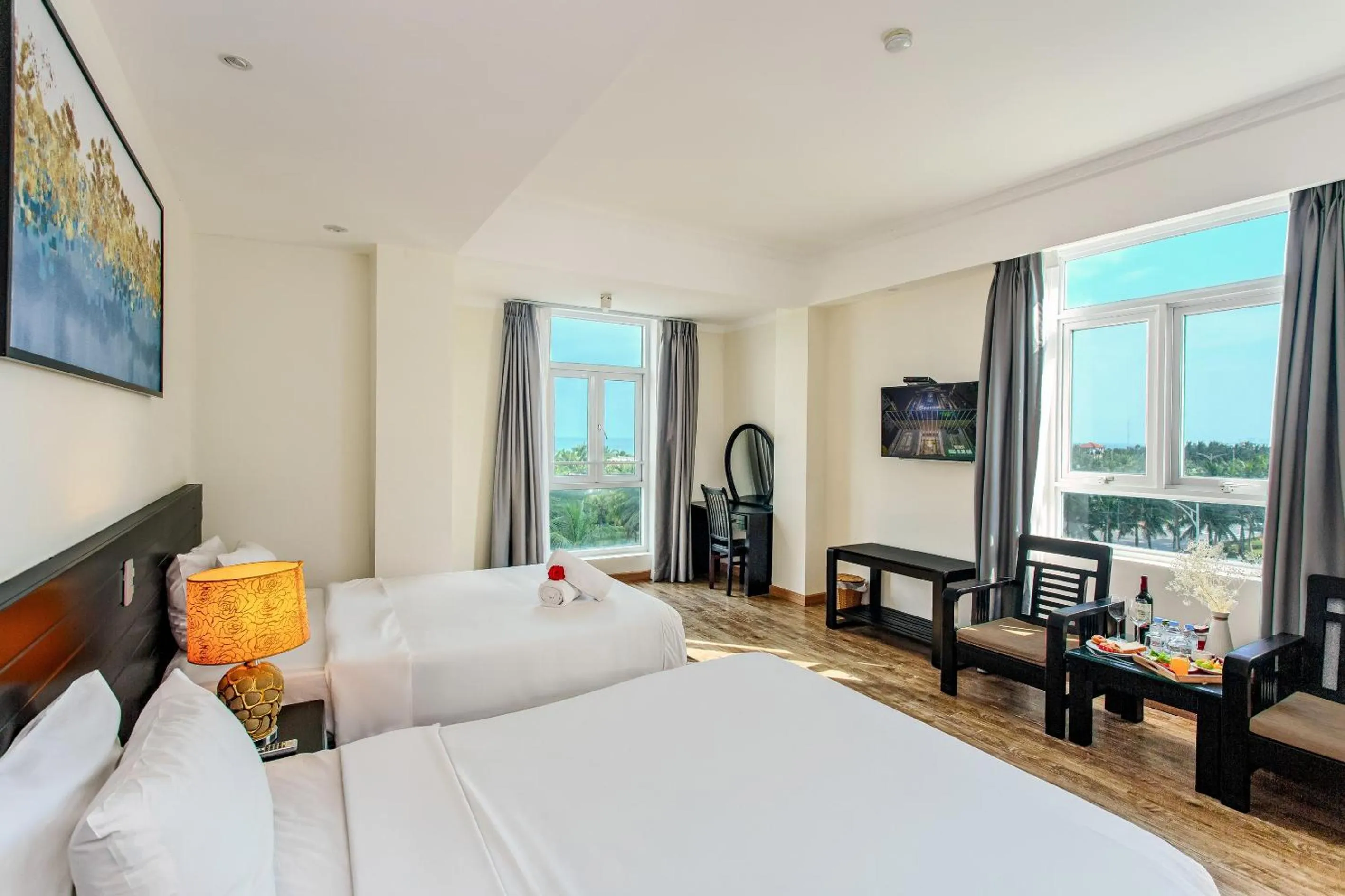 Bed in Seavitel Danang Beach Hotel