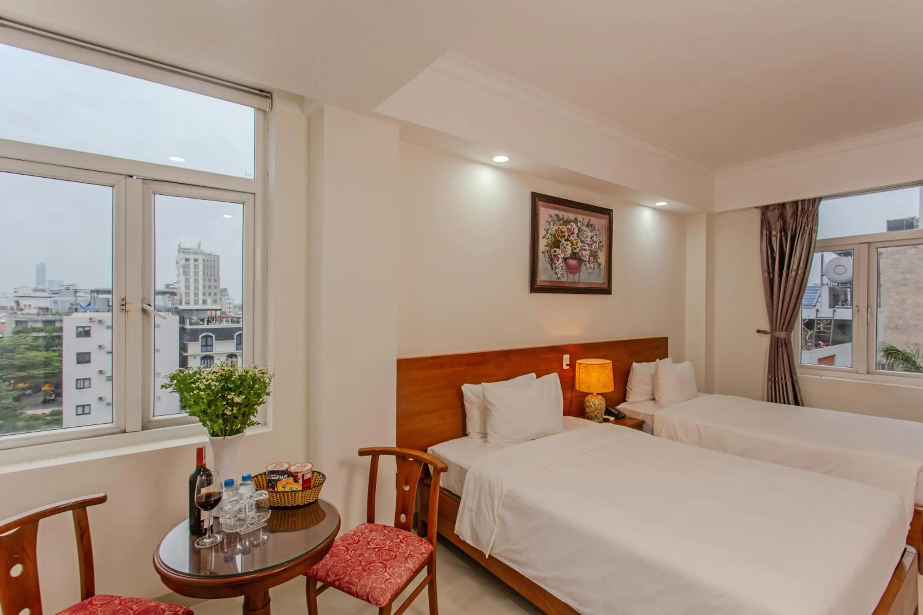 Bed in Seavitel Danang Beach Hotel