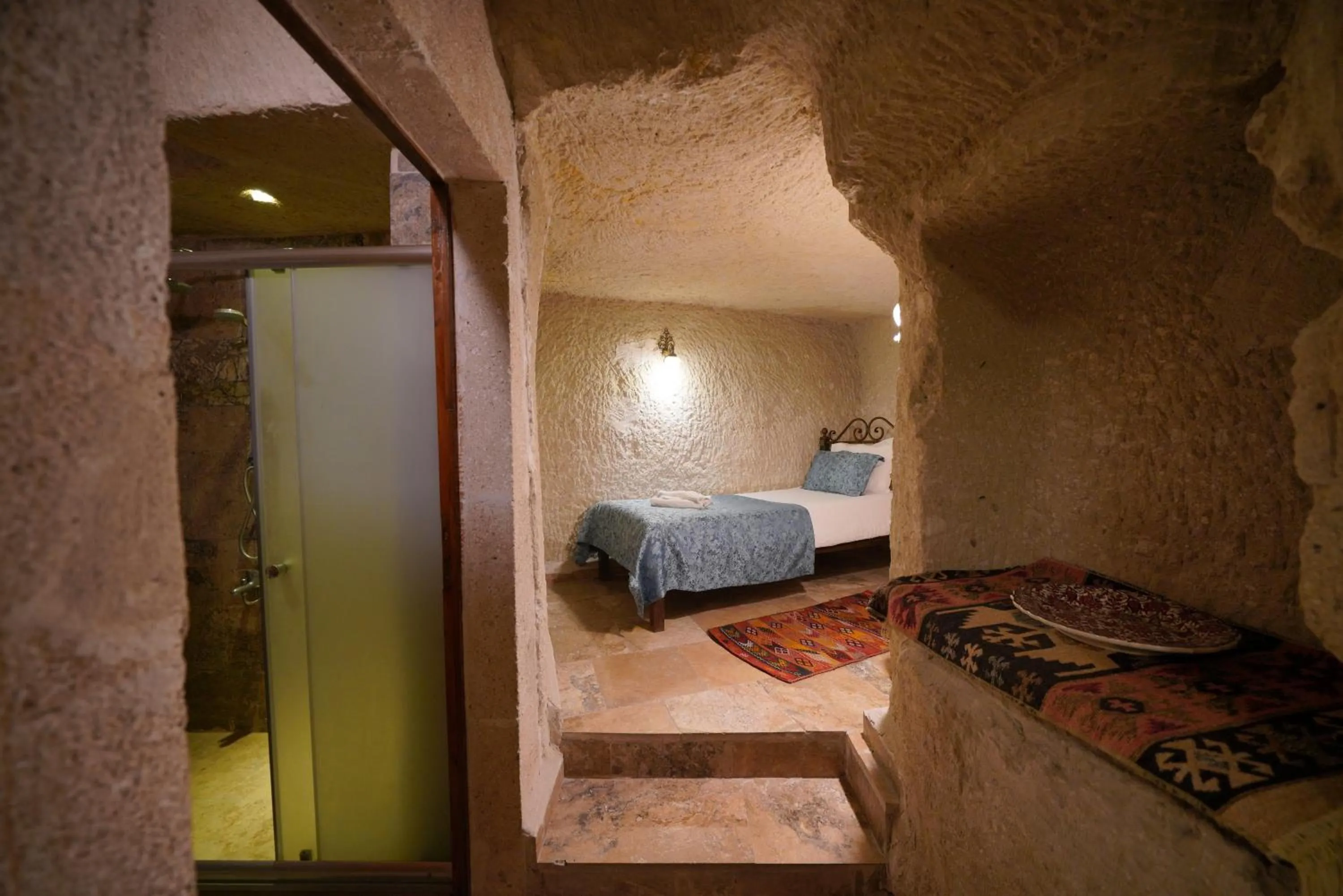 Bed in Emit Cave Hotel