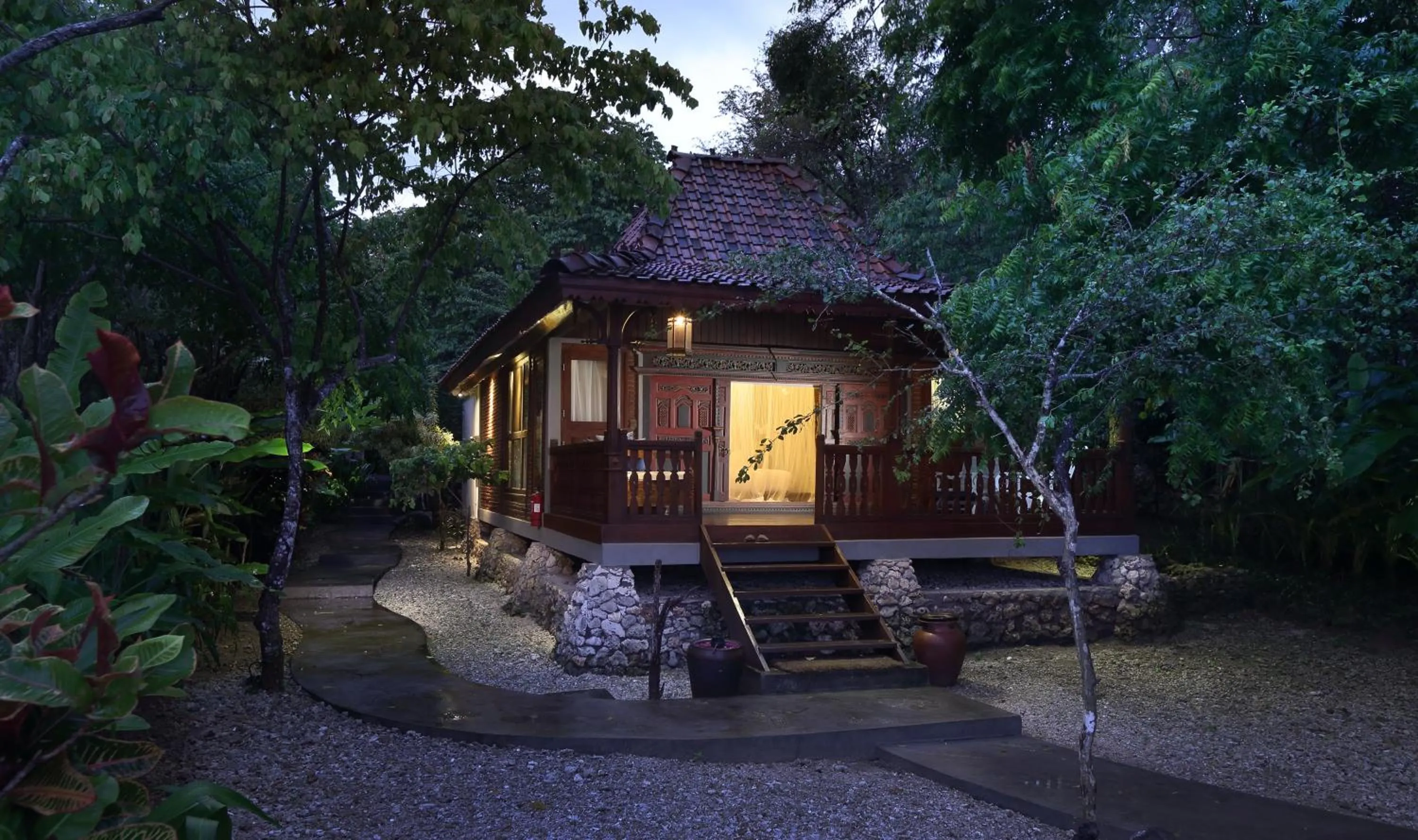 Patio in Plataran Menjangan Resort and Spa - CHSE Certified