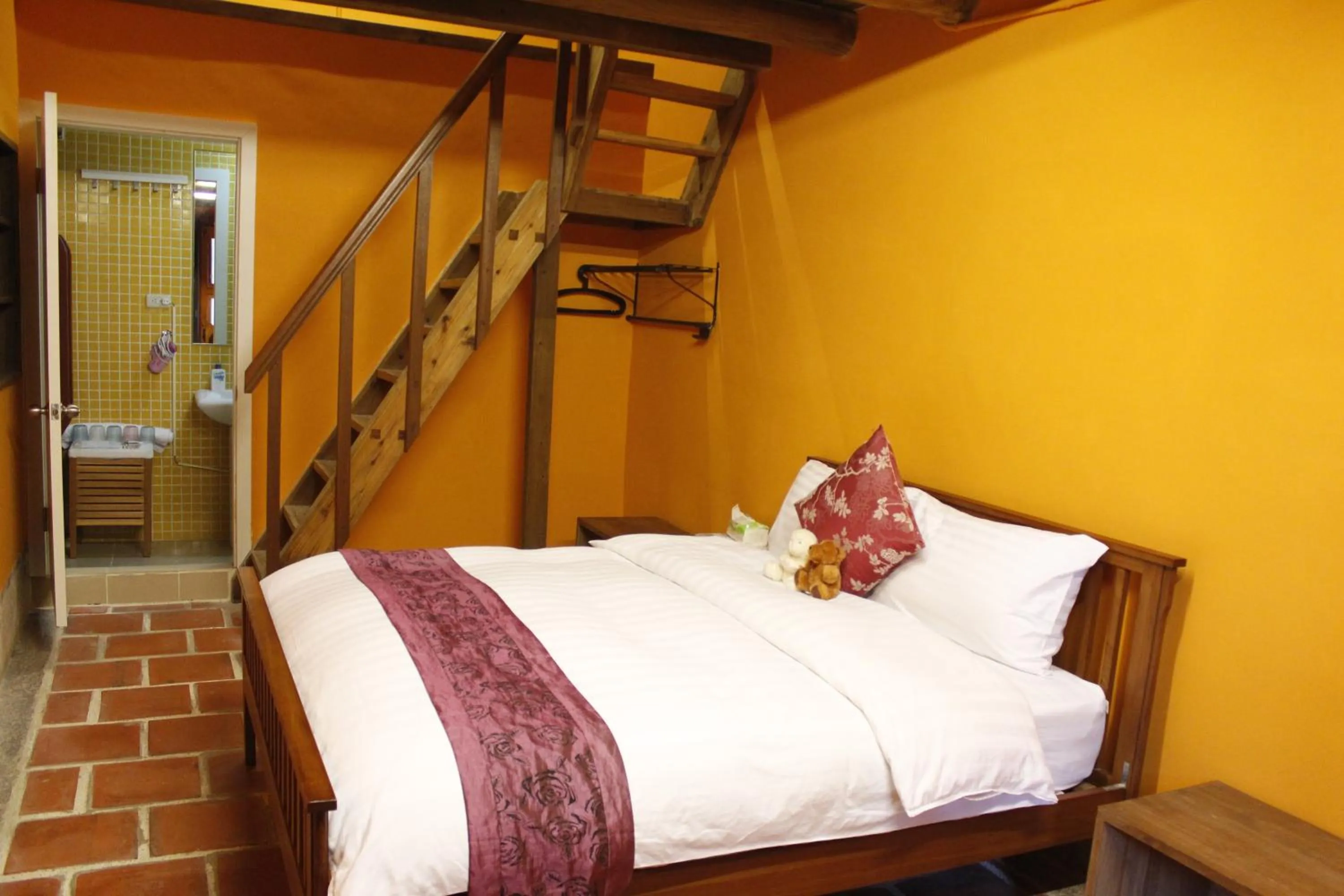 Bed in PianoPiano B&B