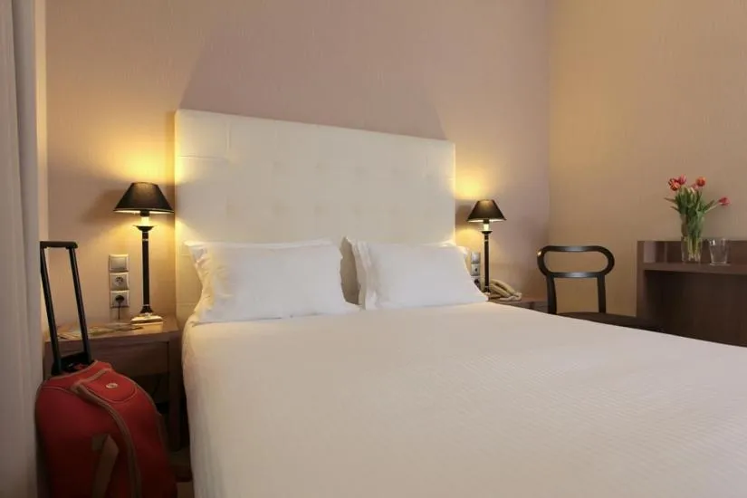 Bed in Athens Lotus Hotel