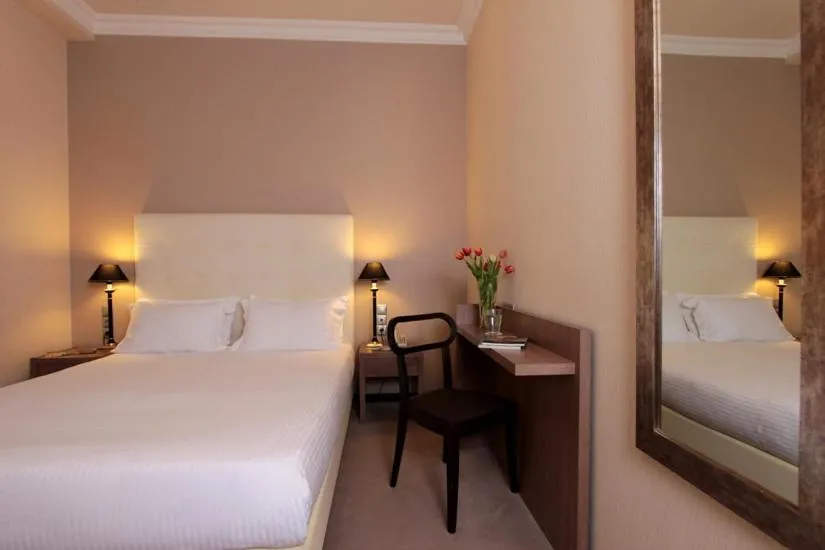 Bed in Athens Lotus Hotel