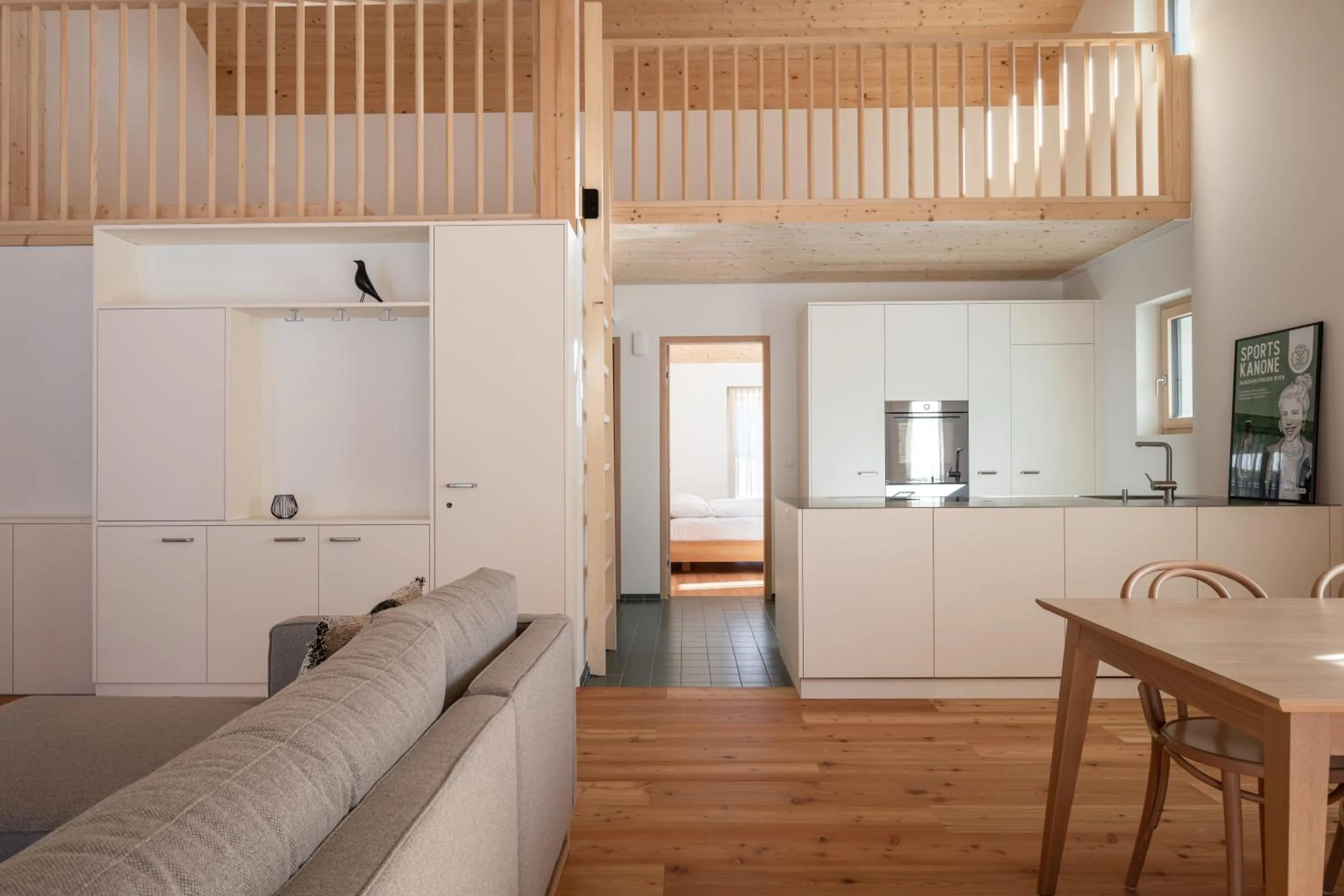 Kitchen or kitchenette in Speluca Brauerei & Genusshotel - Self-Check-in